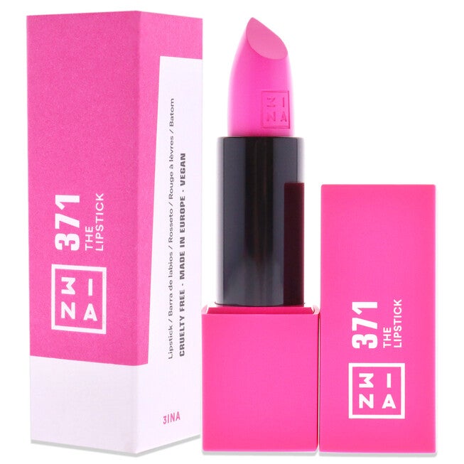 The Lipstick - 371 Hot Pink by 3INA for Women - 0.16 oz Lipstick, , alternate image number null