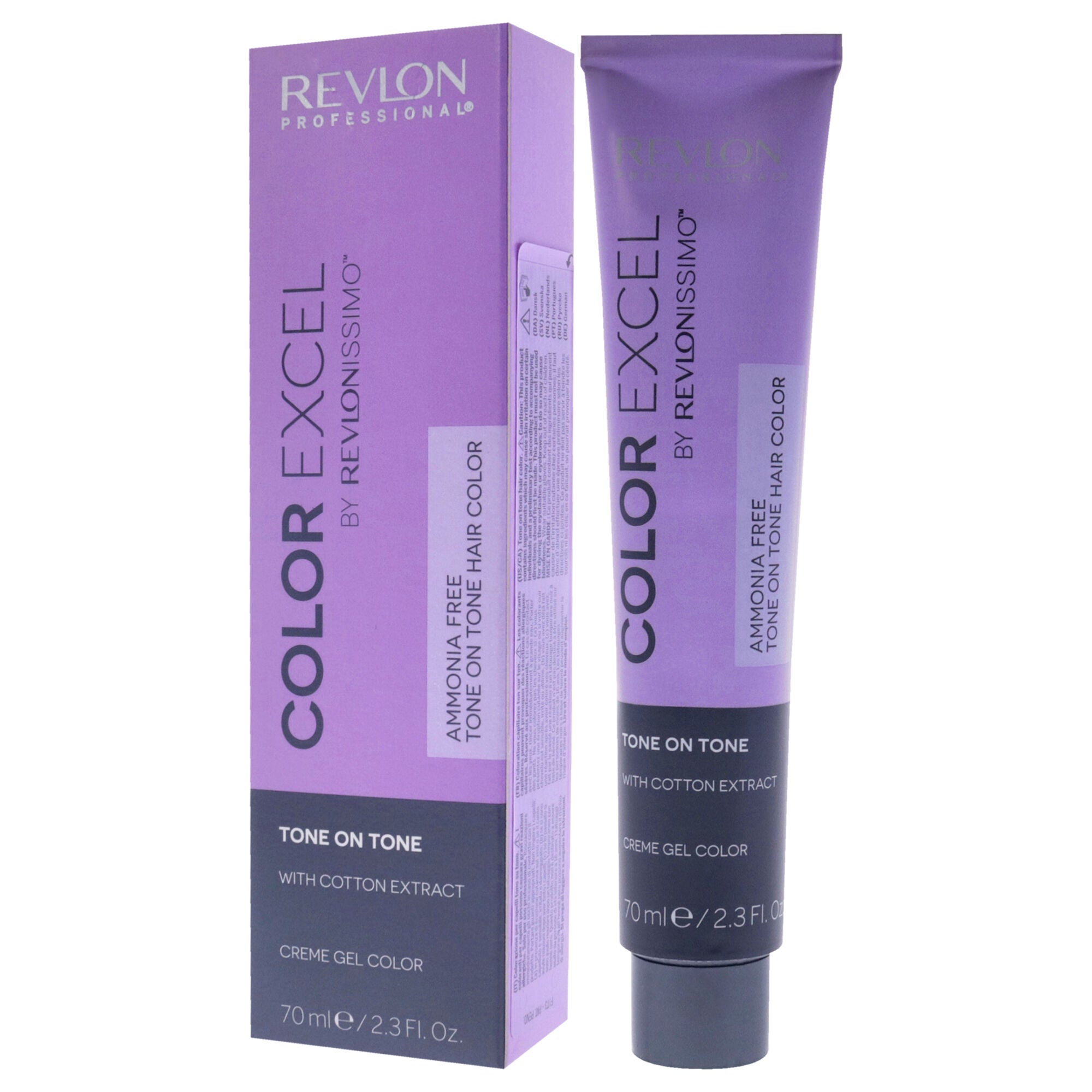 Revlonissimo Color Excel - 6.42 Dark Chestnut Iridescent Blonde by Revlon for Unisex - 2.3 oz Hair Color, See Description, alternate image number 3