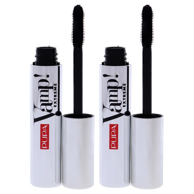 Vamp! Extreme Mascara - 010 Extra Black by Pupa Milano for Women - 0.4 oz Mascara - Pack of 2, NA, alternate image number null