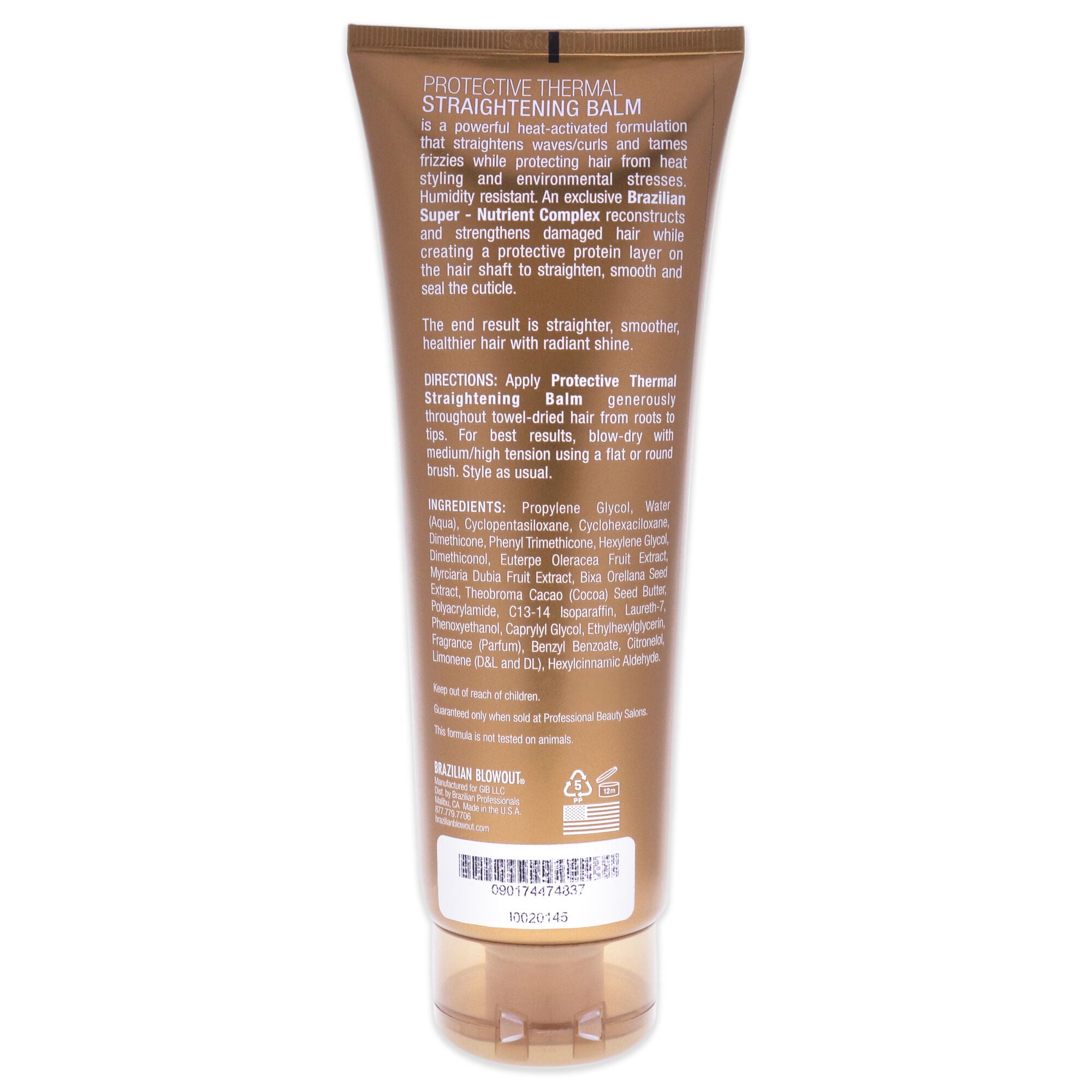 Acai Protective Thermal Straightening Balm by Brazilian Blowout for Unisex - 8 oz Balm, See Description, alternate image number 1