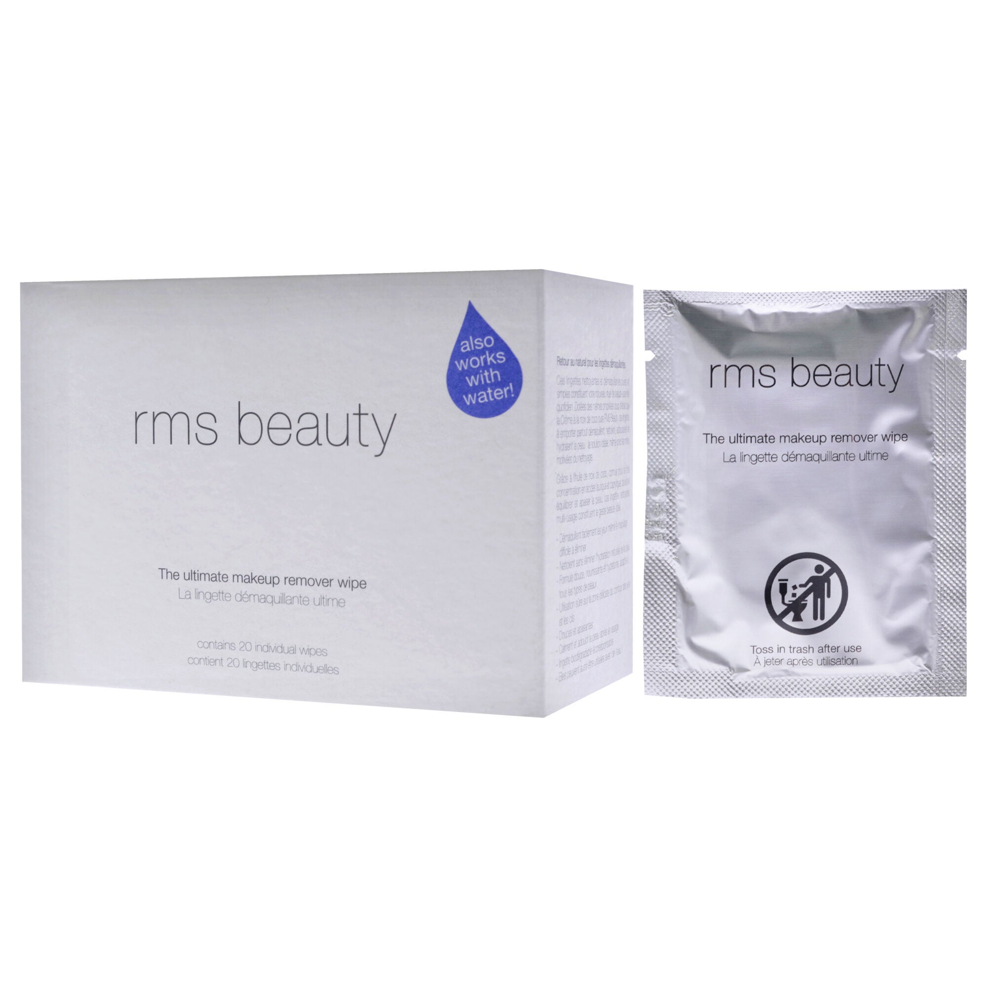 The Ultimate Makeup Remover by RMS Beauty for Women - 20 Count Wipes, See Description, alternate image number 3