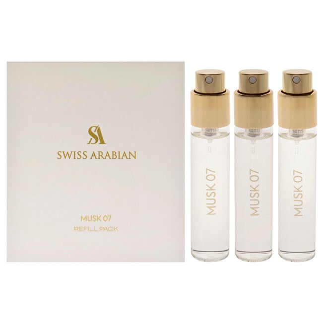 Musk 07 by Swiss Arabian for Unisex - 3 Pc Mini Gift Set 3 x 1oz EDP Spray (Refill), NA, hi-res image number null