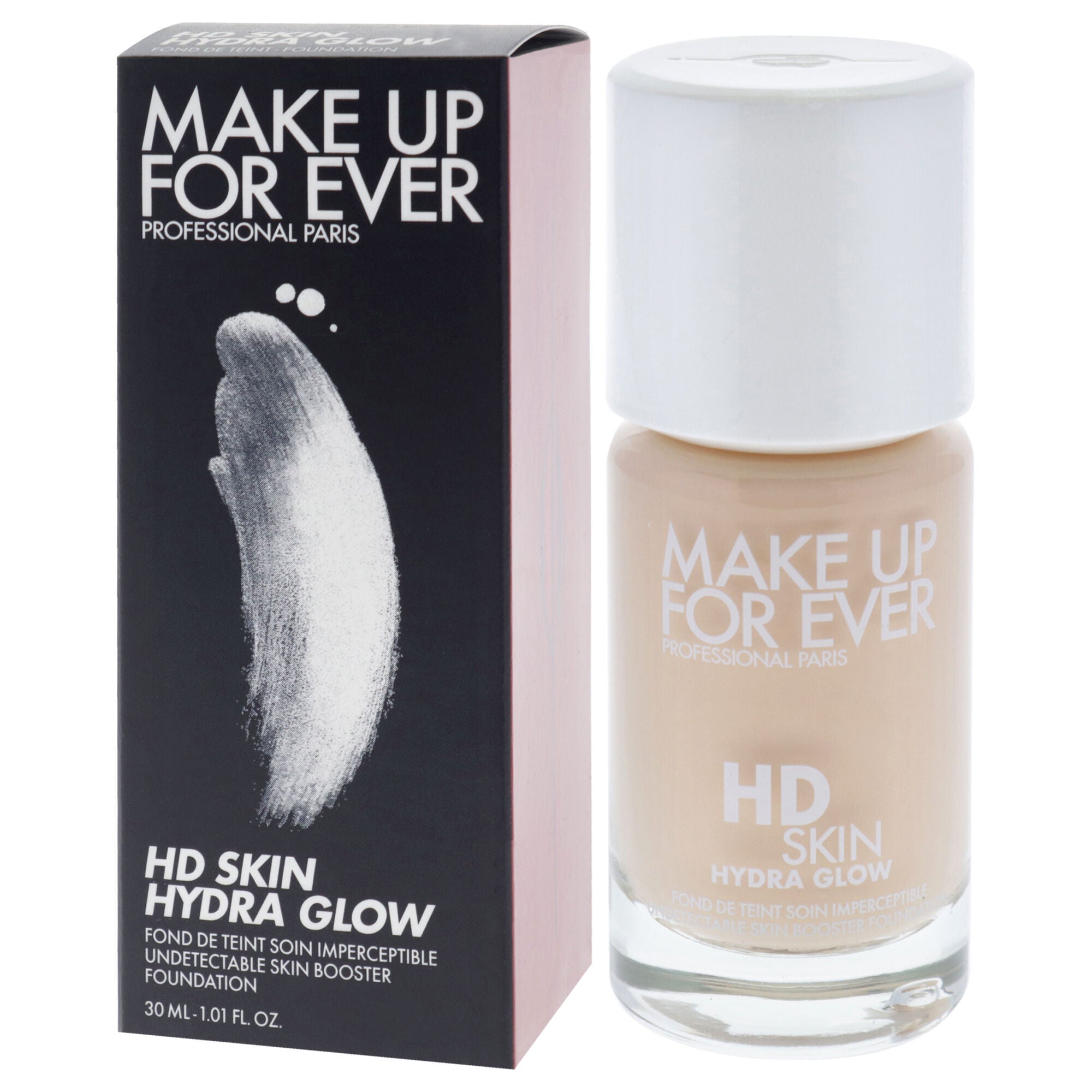HD Skin Hydra Glow - 1Y04 Warm Alabaster by Make Up For Ever for Women - 1 oz Foundation, Beige, alternate image number 2