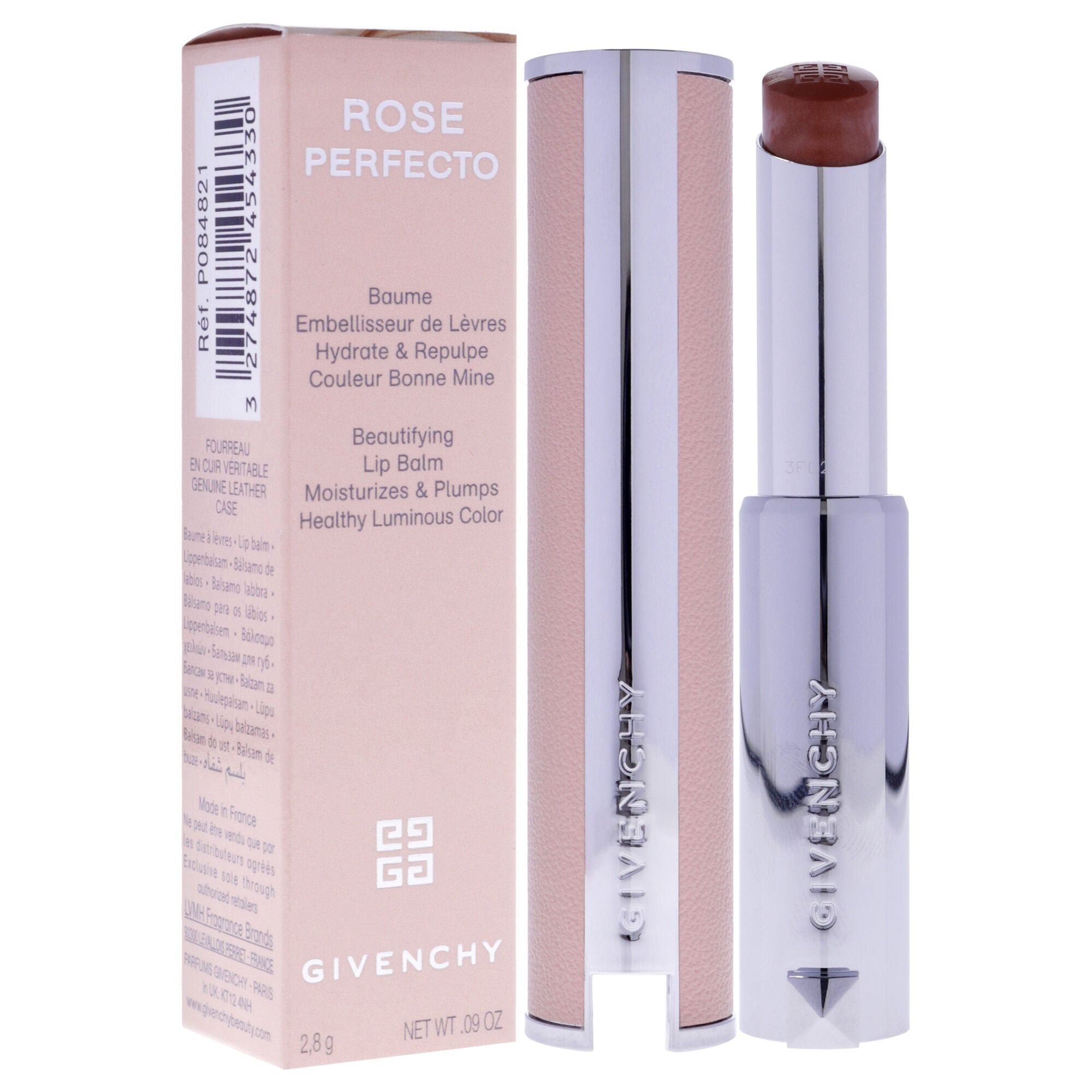 Rose Perfecto Beautifying Lip Balm - 302 Warm Maple by Givenchy for Women - 0.09 oz Lip Balm, See Description, alternate image number 1
