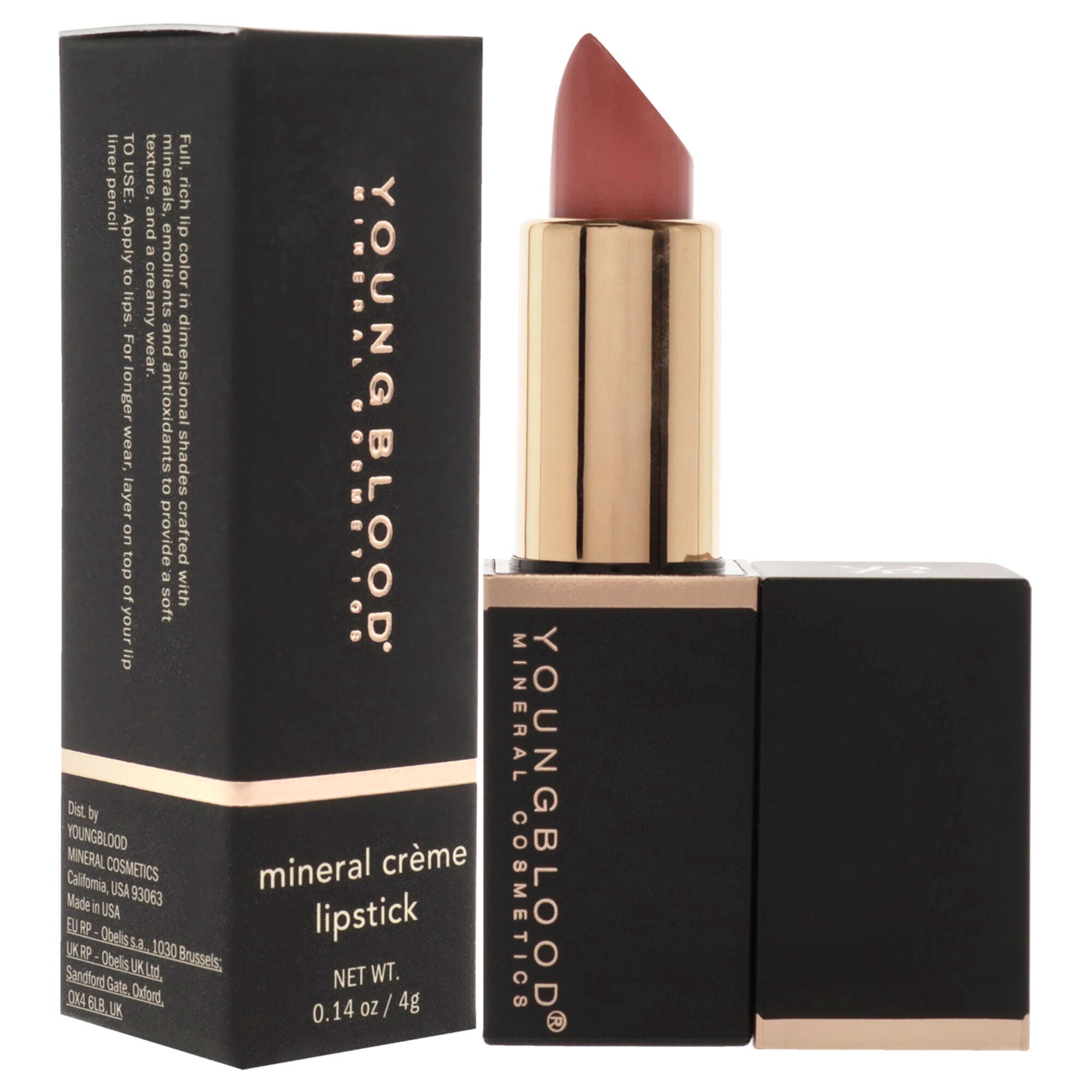 Mineral Creme Lipstick - Coral Beach by Youngblood for Women - 0.14 oz Lipstick, See Description, alternate image number 2