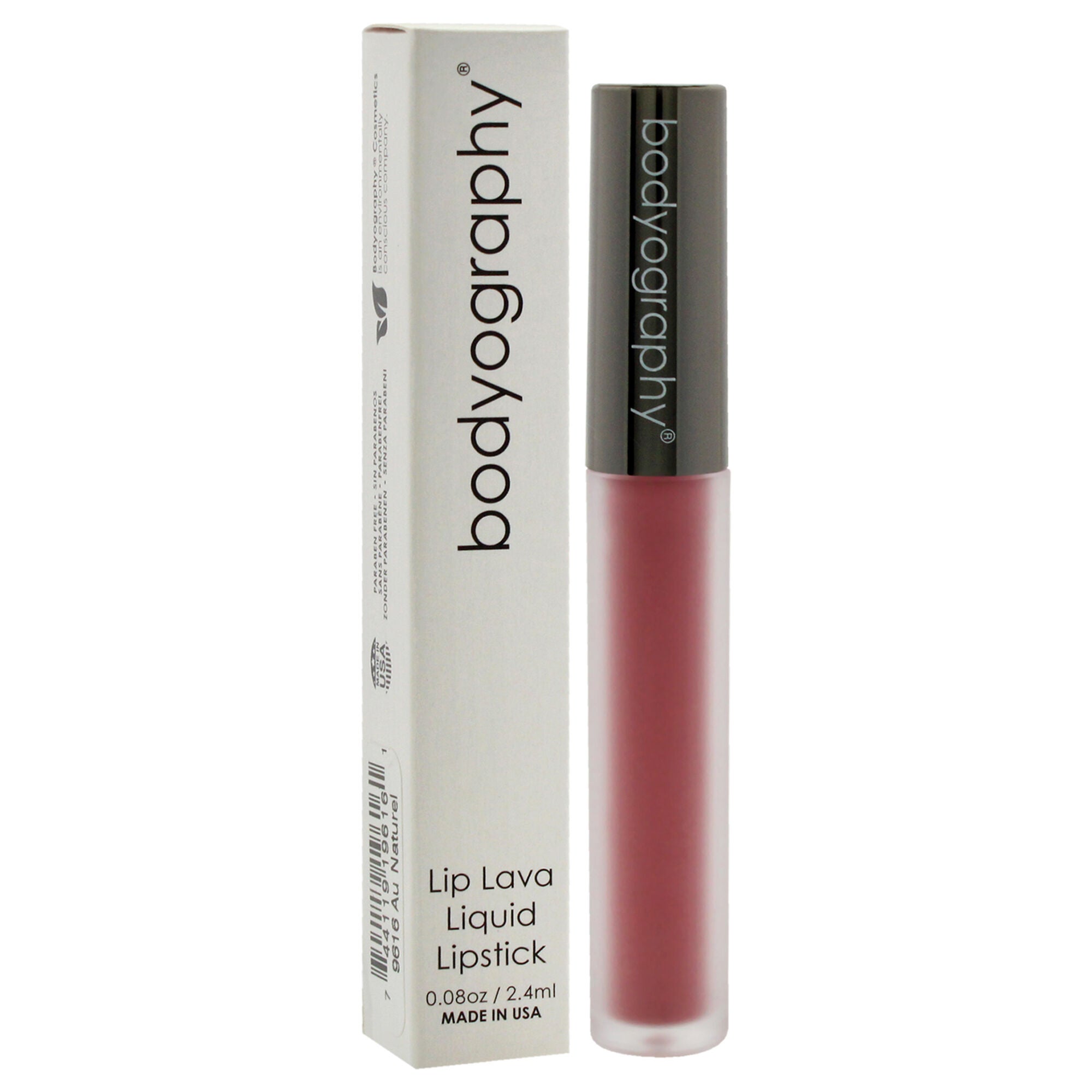Lip Lava Liquid Lipstick Matte - Au Naturel Perfect Pink Nude by Bodyography for Women - 0.08 oz Lipstick, See Description, alternate image number 2