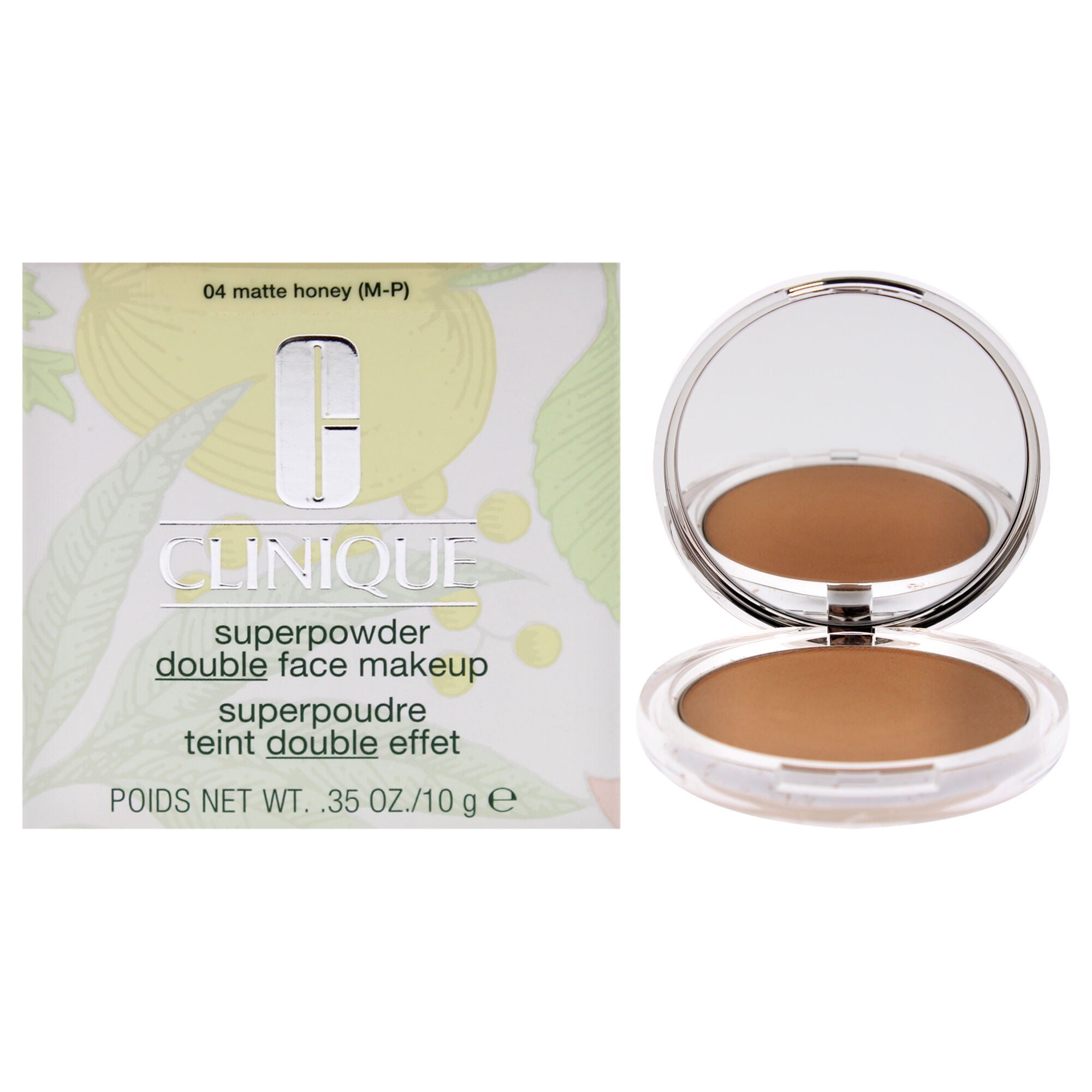 Superpowder Double Face Makeup - 04 Matte Honey (M-P)-Dry Combination by Clinique for Women - 0.35 oz Powder, See Description, hi-res image number 0