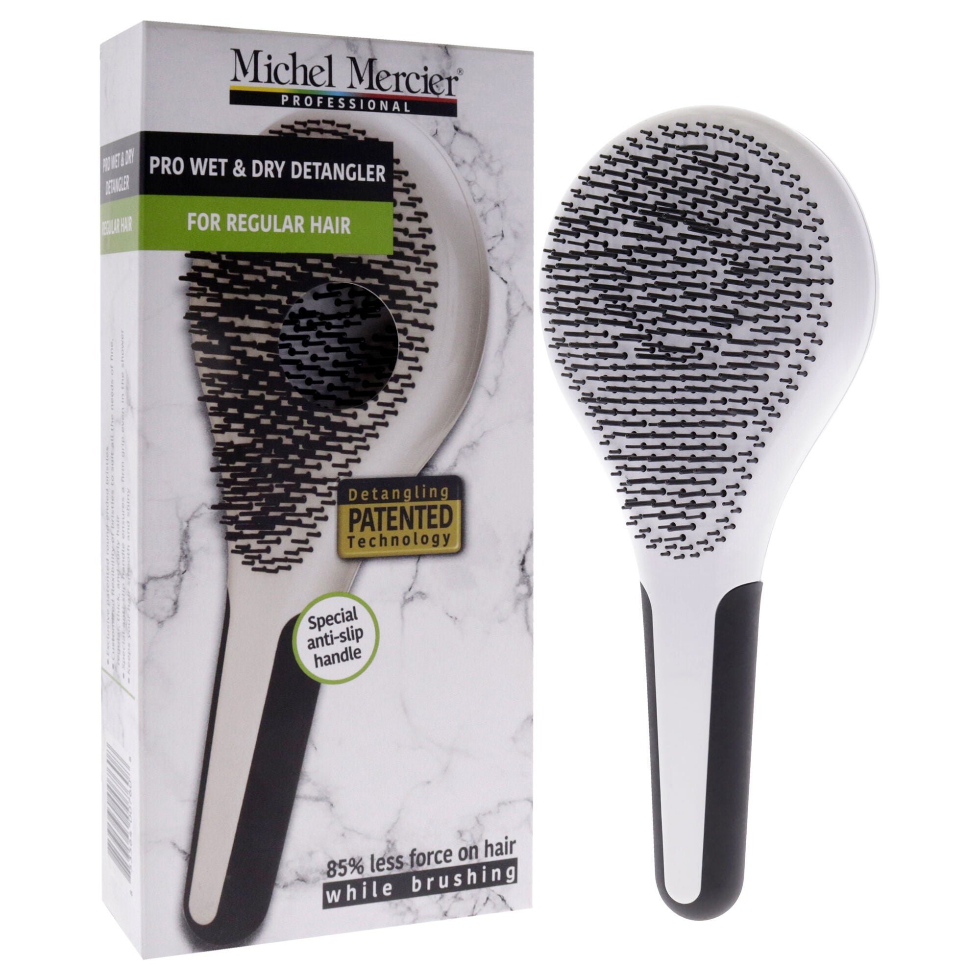 Pro Wet and Dry Detangler - Regular Hair by Michel Mercier for Unisex - 1 Pc Hair Brush, See Description, alternate image number 2