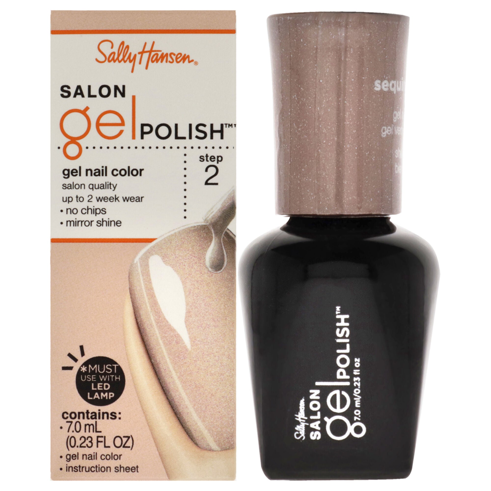Salon Gel Polish - 175 Sequin Stiletto by Sally Hansen for Women - 0.23 oz Nail Polish, , alternate image number 5