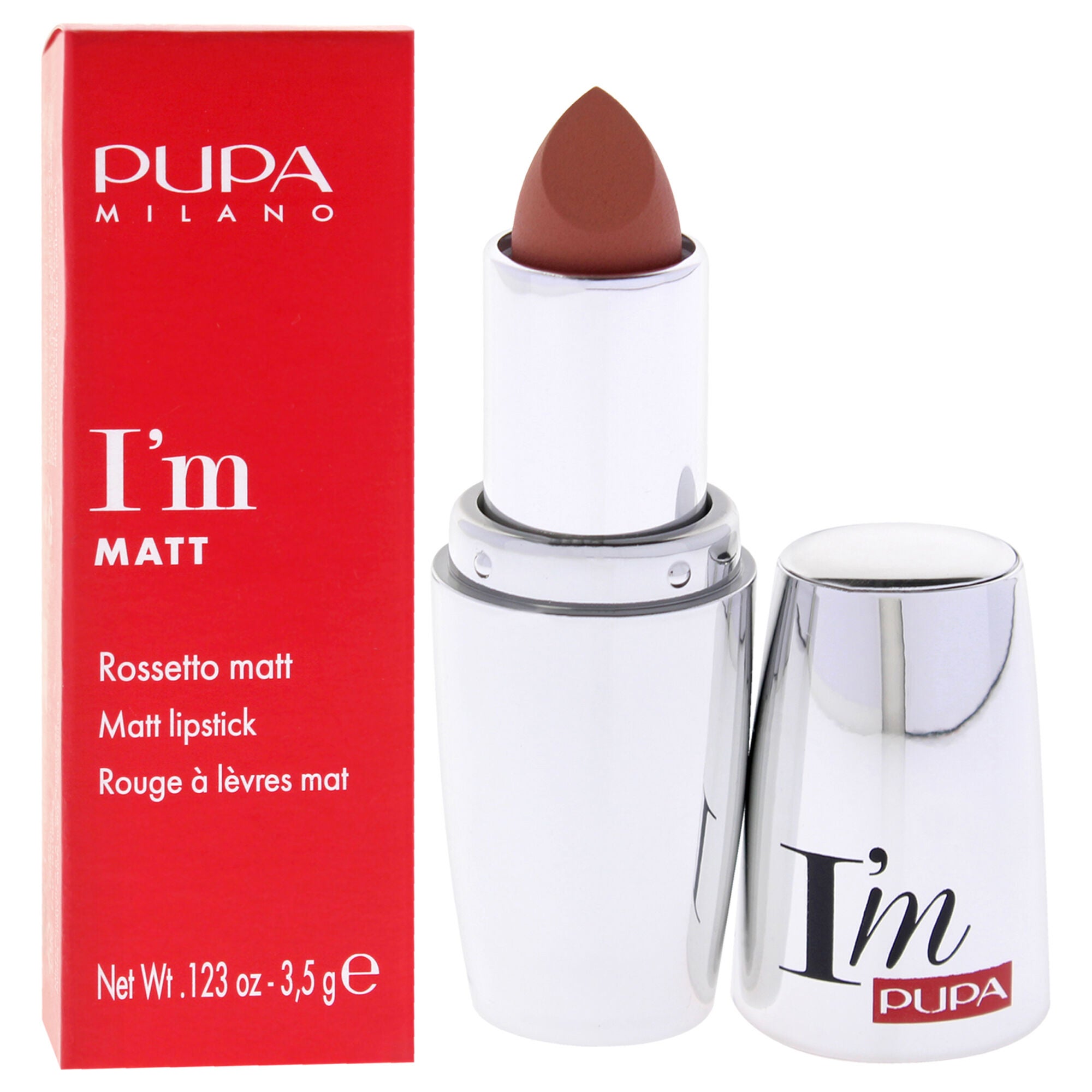 I Am Matt Pure Colour Lipstick - 014 Peachy Nude by Pupa Milano for Women - 0.123 oz Lipstick, See Description, alternate image number 1