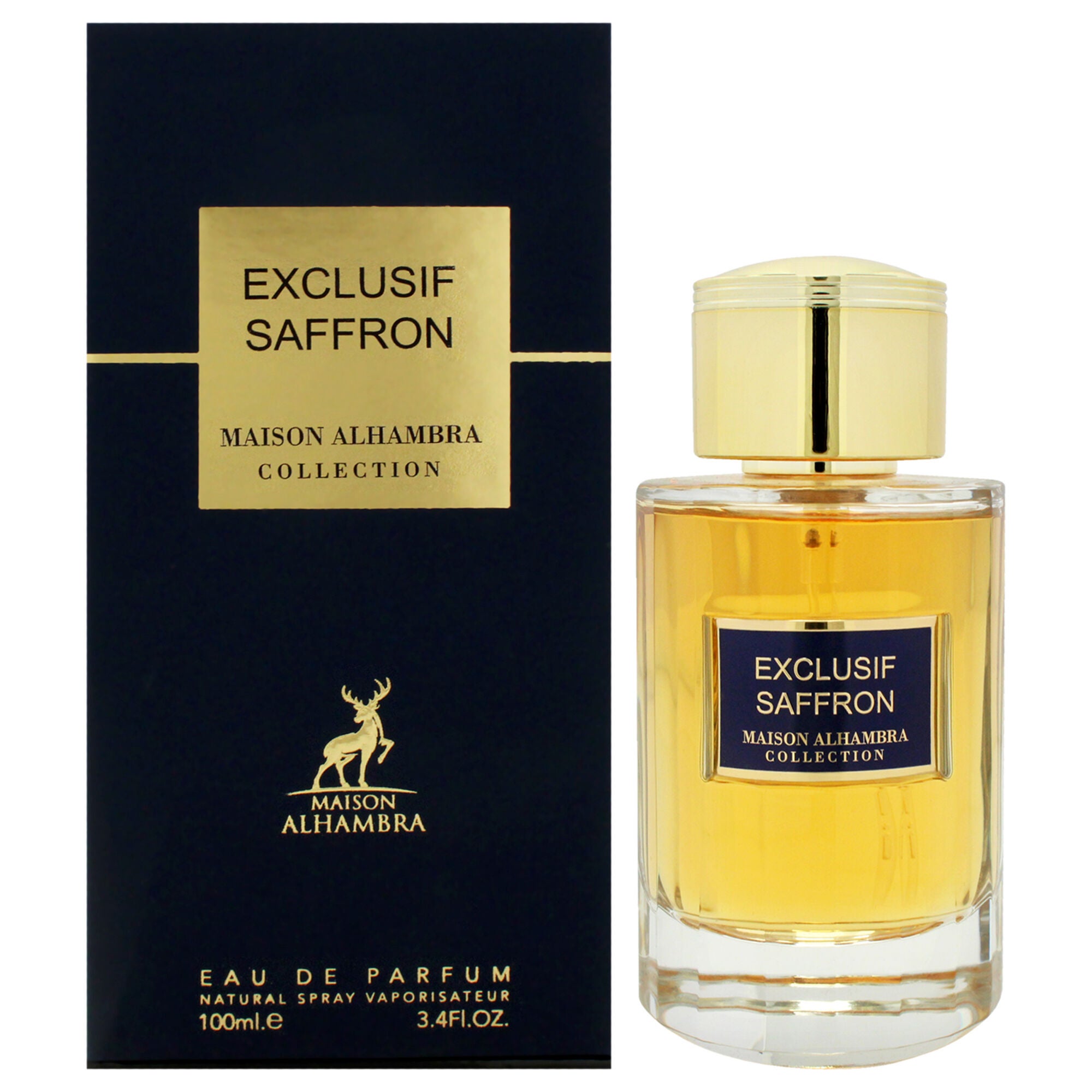 Exculsif - Saffron by Maison Alhambra for Unisex - 3.4 oz EDP Spray, Clear, hi-res image number 0