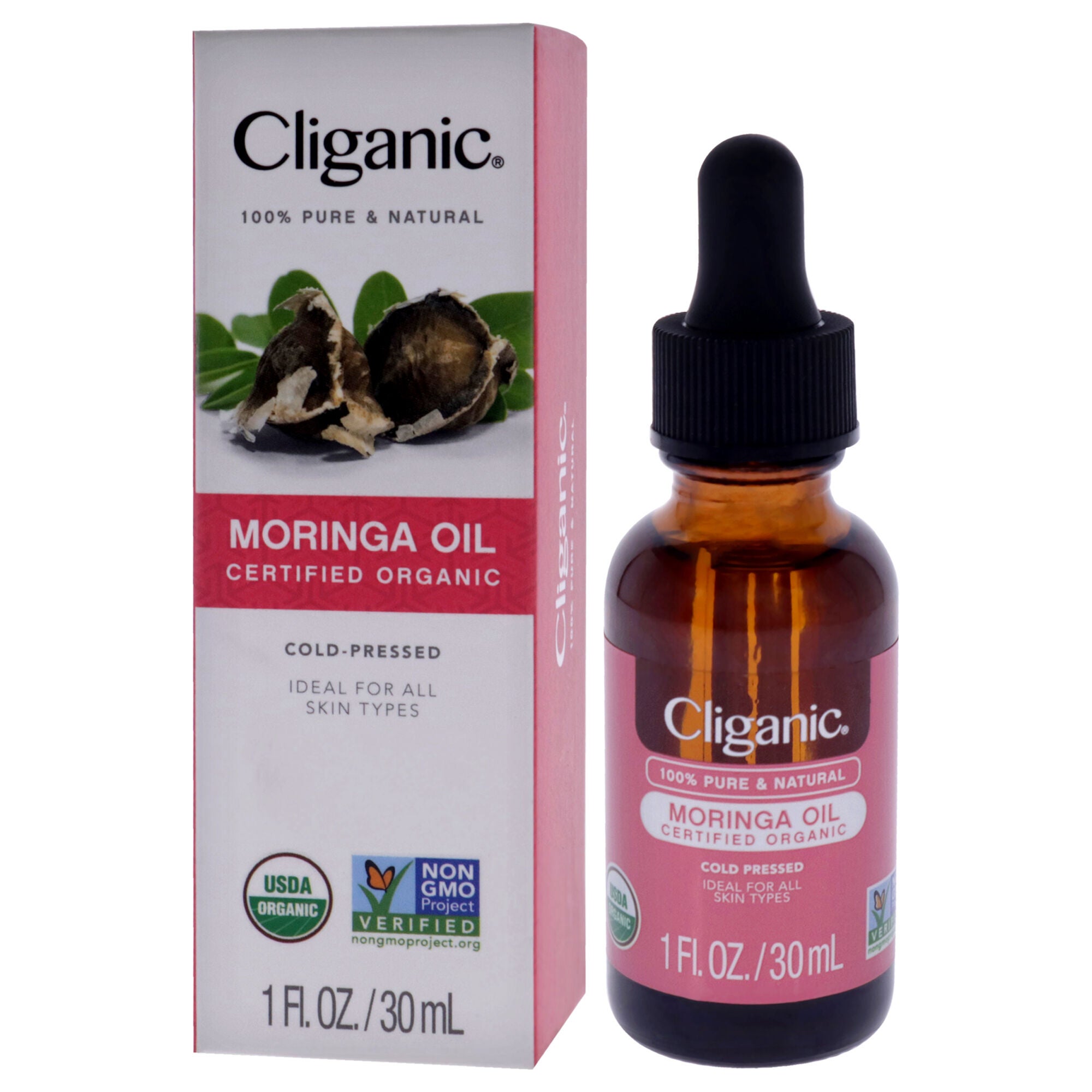 Organic Moringa by Cliganic for Unisex - 1 oz Oil, See Description, alternate image number 3