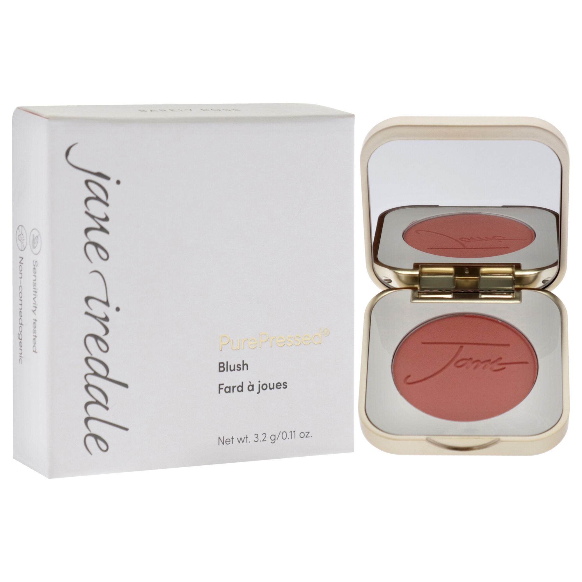 PurePressed Blush - Barely Rose by Jane Iredale for Women - 0.11 oz Blush, See Description, alternate image number 2