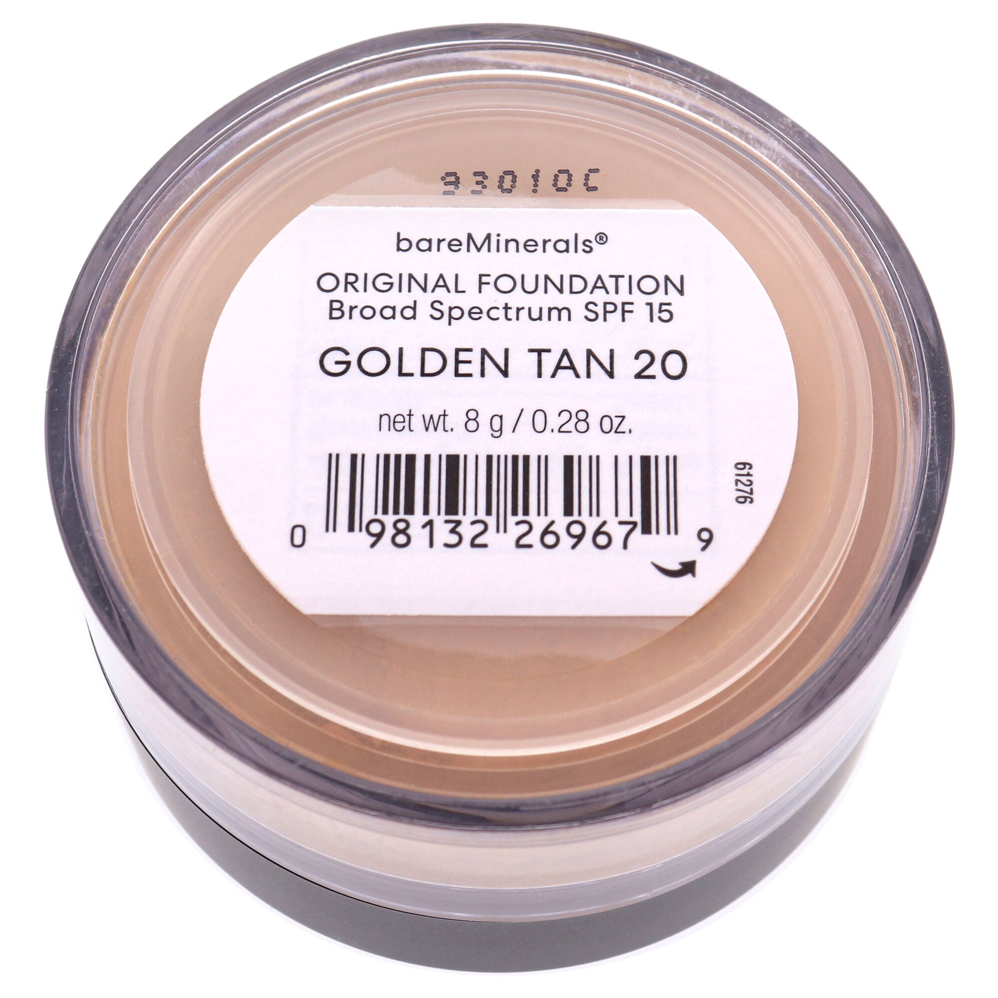 Original Foundation SPF 15 - 20 Golden Tan by bareMinerals for Women - 0.28 oz Foundation, See Description, alternate image number 2