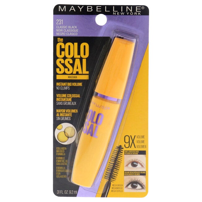 The Colossal Volum Express Mascara - 231 Classic Black by Maybelline for Women - 0.31 oz Mascara, See Description, hi-res image number 0