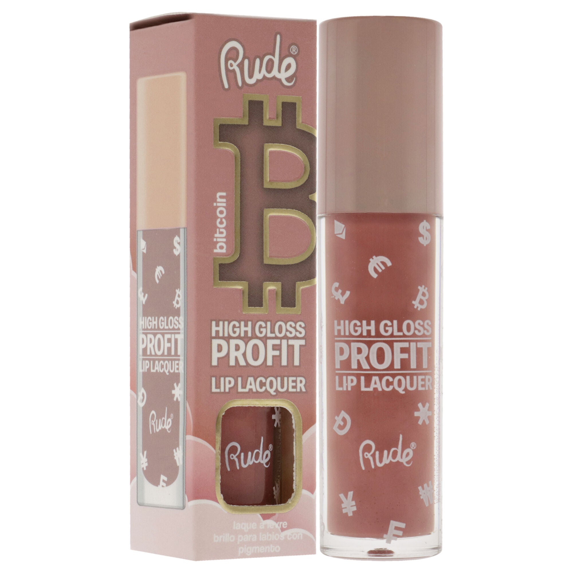High Gloss Profit Lip Lacquer - Bitcoin by Rude Cosmetics for Women - 0.141 oz Lip Gloss, See Description, alternate image number 2