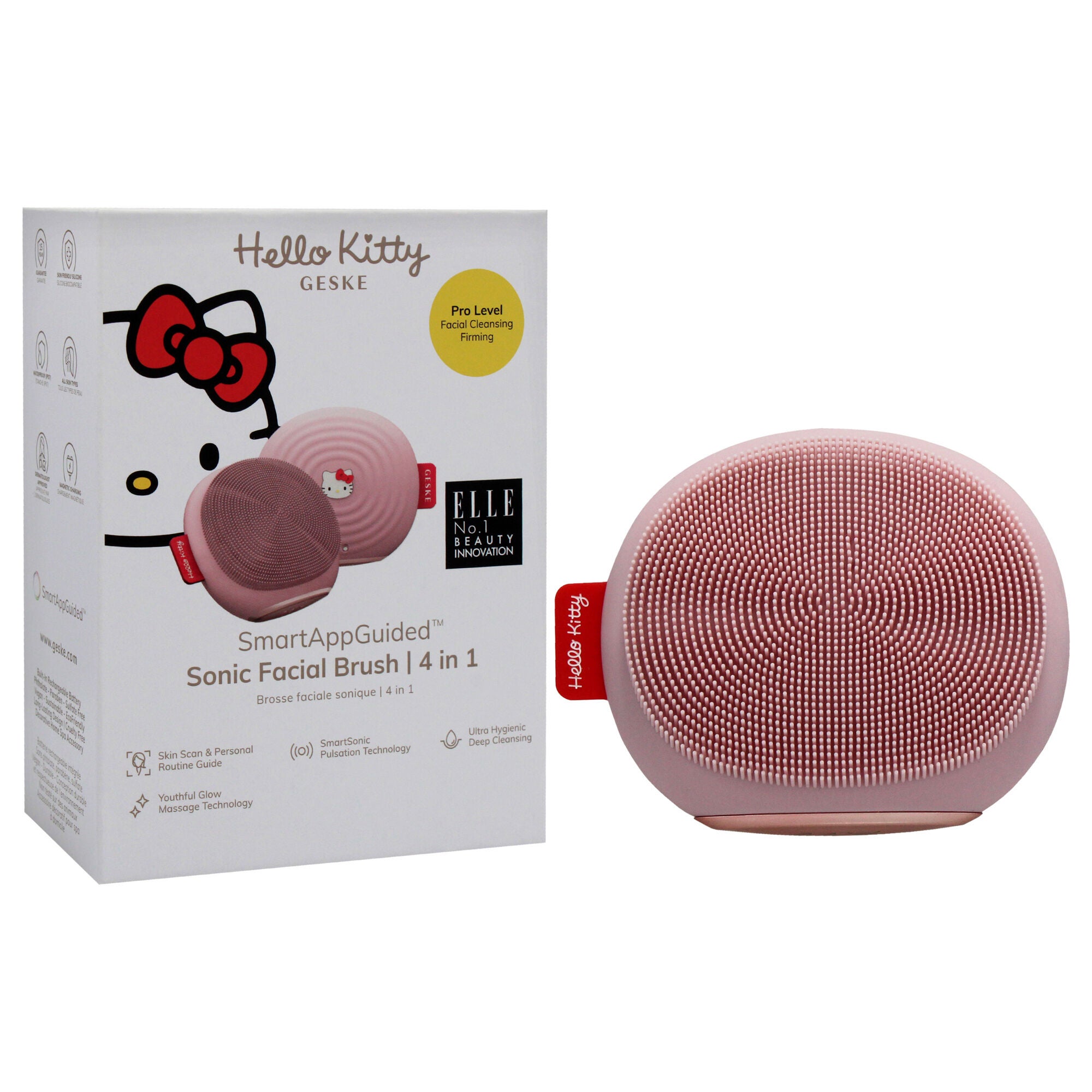 Hello Kitty Sonic Facial Brush 4 in 1 - Pink by Geske for Women - 1 Pc Brush, See Description, alternate image number 2