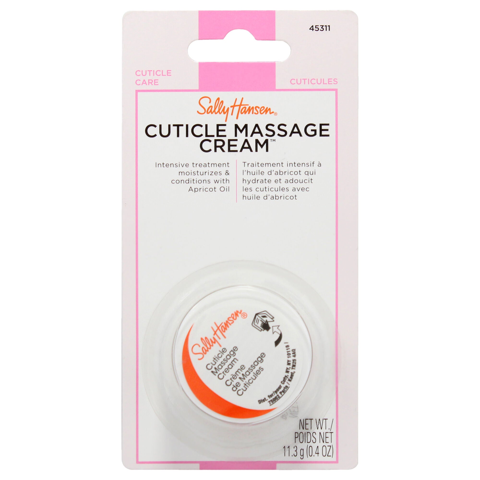 Cuticle Massage Cream - 45311 by Sally Hansen for Unisex - 0.4 oz Cream, See Description, hi-res image number 0