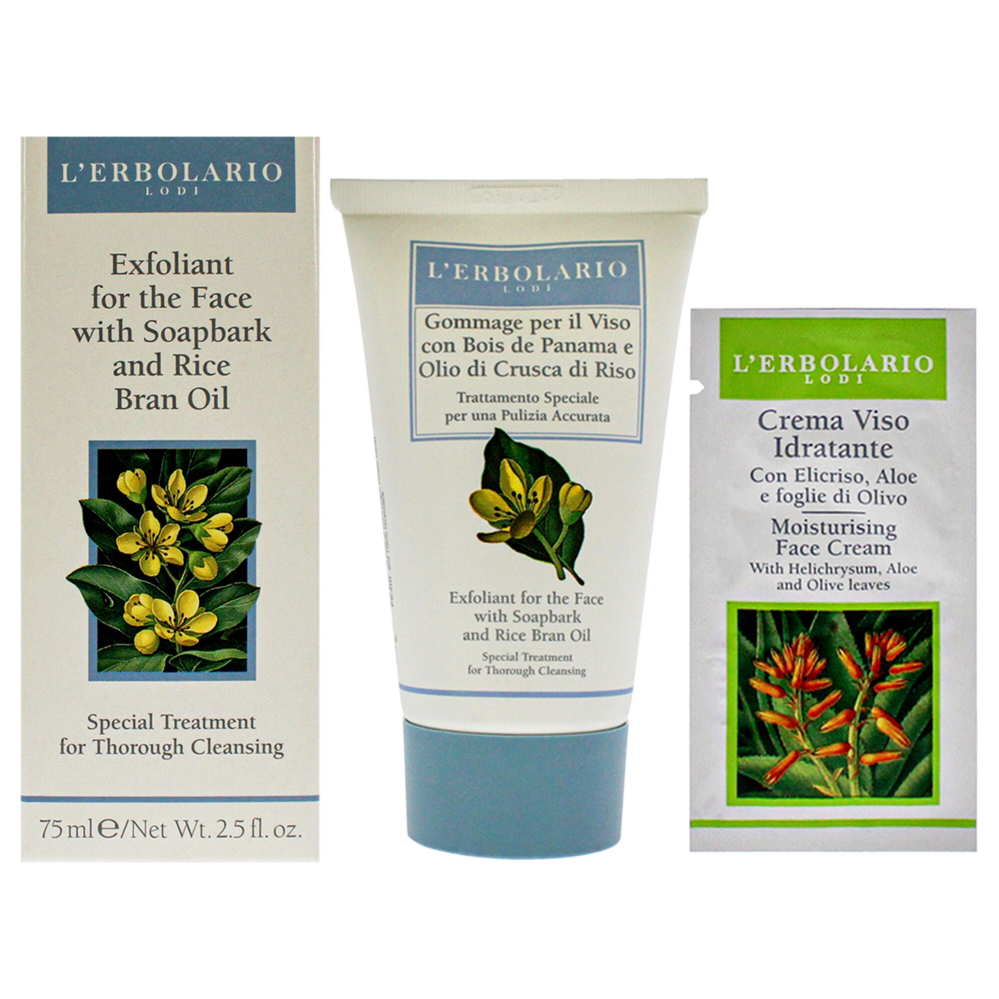 Exfoliant Soapbark - Rice Bran Oil by LErbolario for Unisex - 2.5 oz Cleanser, See Description, hi-res image number 0