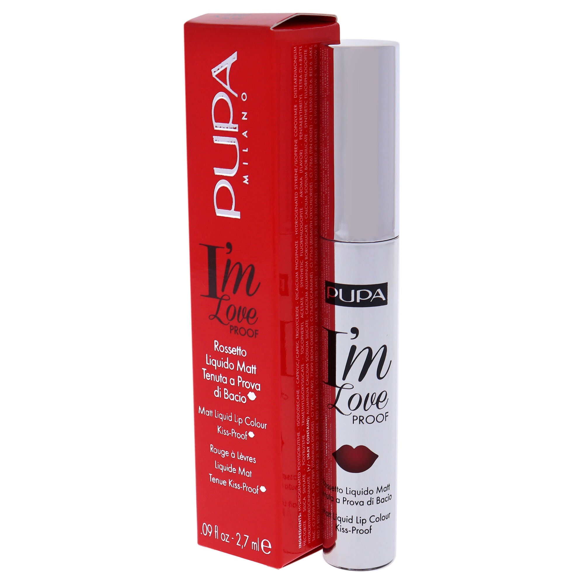 I Am Love Proof Matt Liquid Lip Color - 009 Red Pop by Pupa Milano for Women - 0.09 oz Lipstick, See Description, alternate image number 2