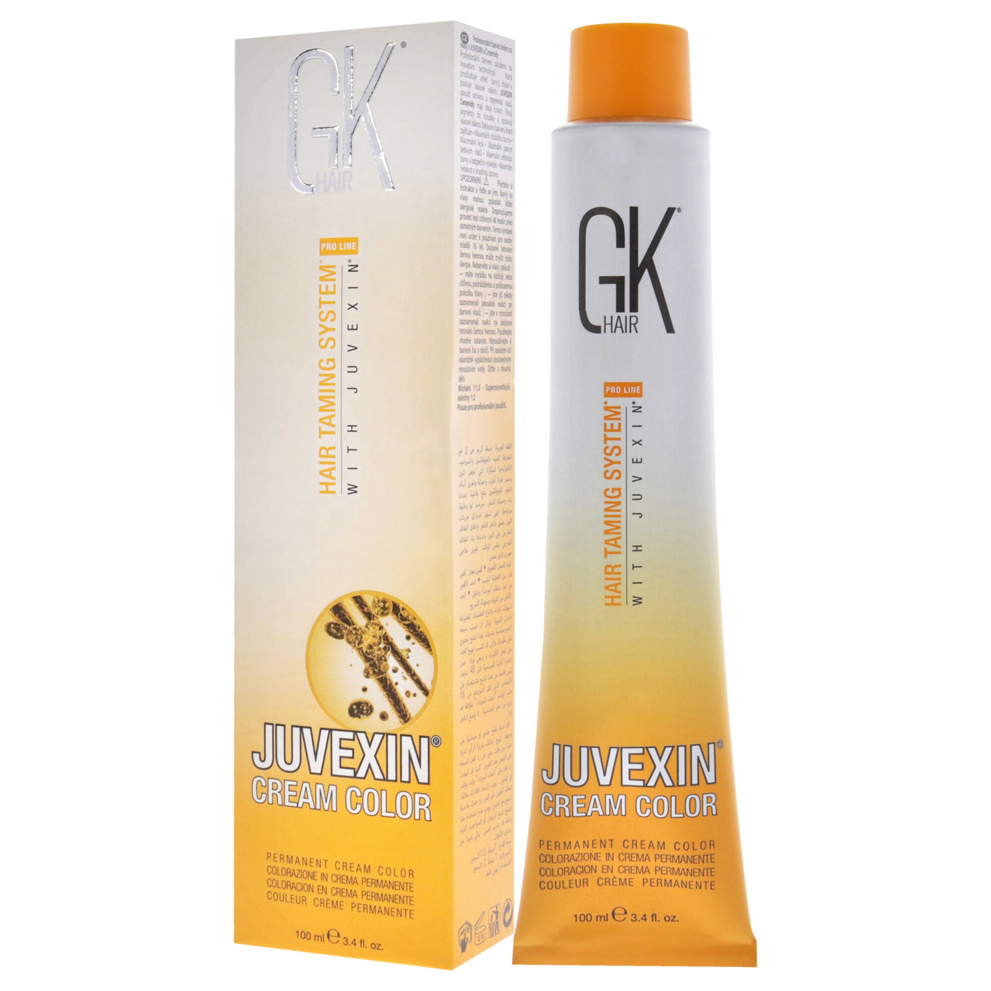 Hair Taming System Juvexin Cream Color - 4 Brown by Global Keratin for Unisex - 3.4 oz Hair Color, See Description, alternate image number 3