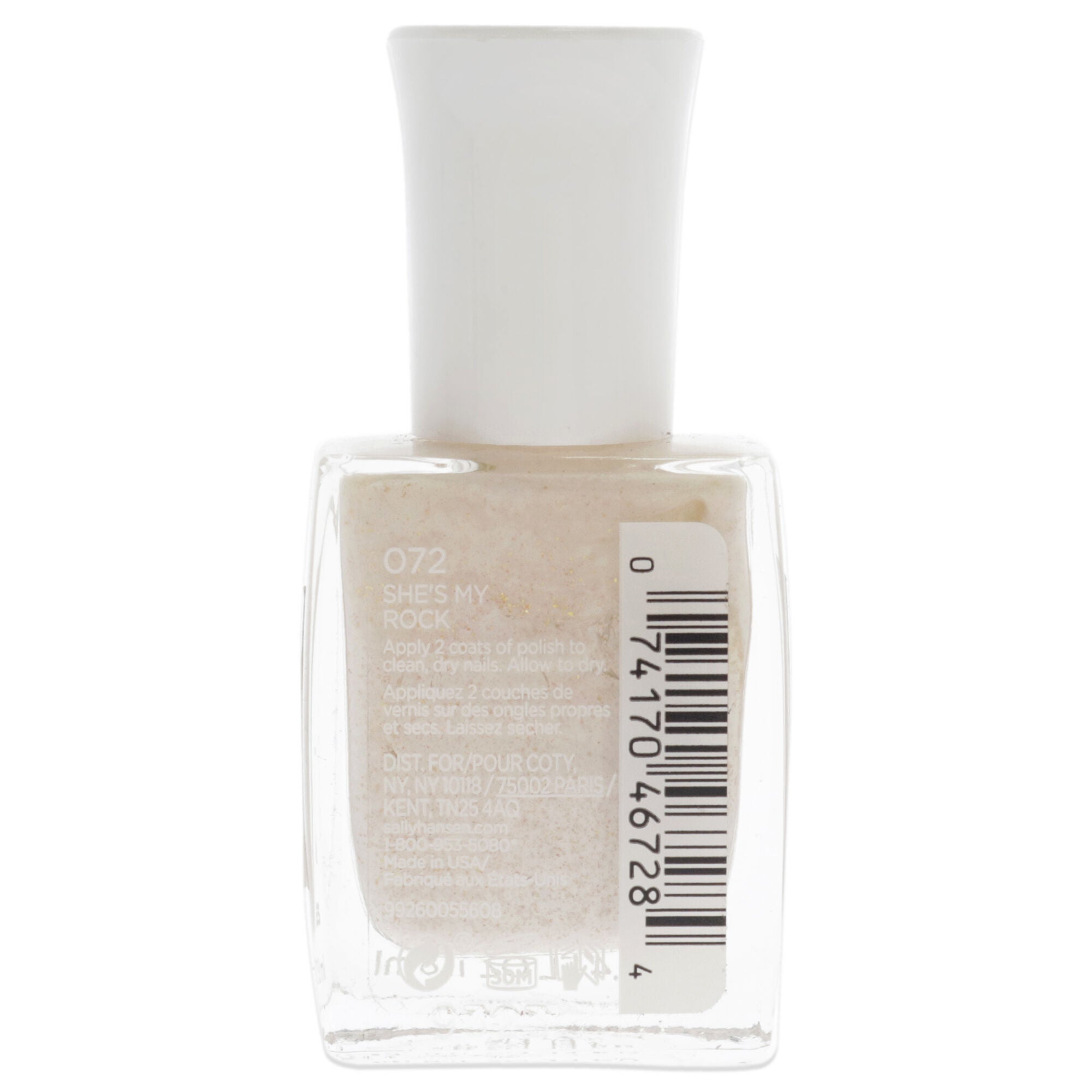 Mega Strength Nail Color - 072 Shes My Rock by Sally Hansen for Women - 0.4 oz Nail Polish, See Description, alternate image number 1