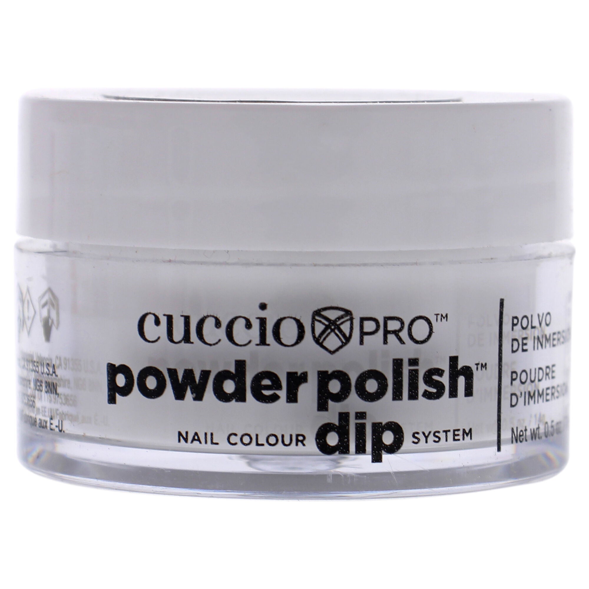 Pro Powder Polish Nail Colour Dip System - White by Cuccio Colour for Women - 0.5 oz Nail Powder, See Description, hi-res image number 0