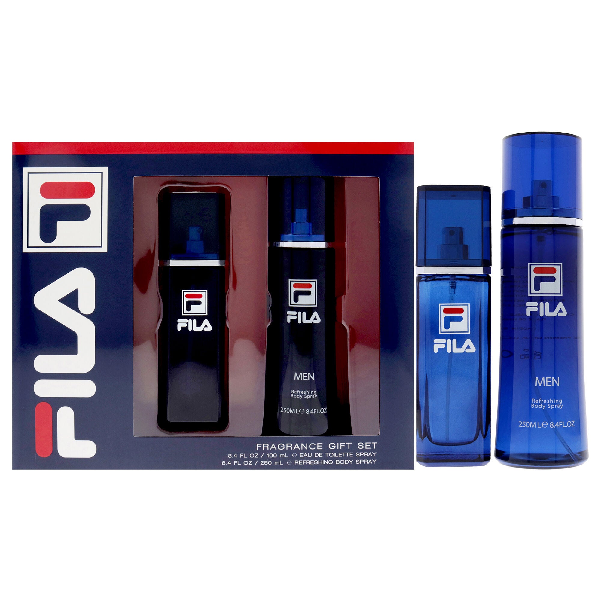 Fila by Fila for Men - 2 Pc Gift Set 3.4oz EDT Spray, 8.4oz Body Spray, See Description, hi-res image number 0