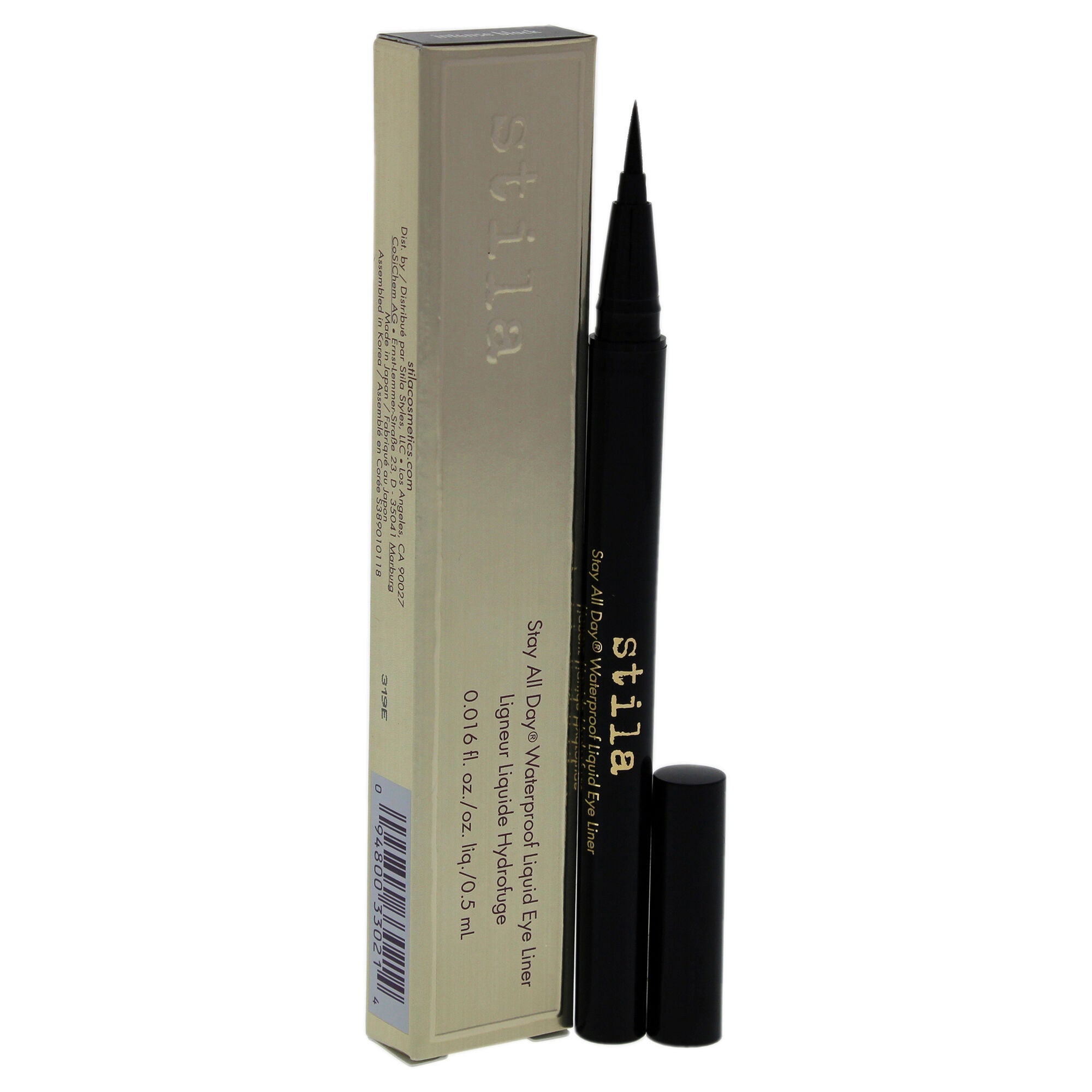 Stay All Day Waterproof Liquid Eye Liner - Intense Black by Stila for Women - 0.016 oz Eyeliner, , alternate image number 6