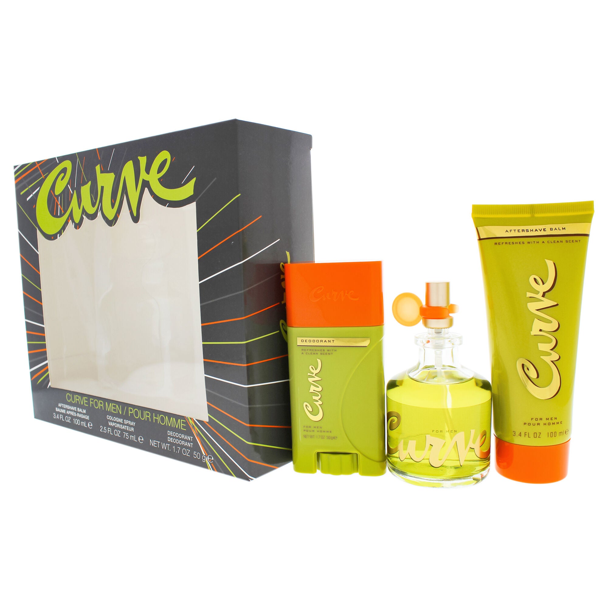 Curve by Liz Claiborne for Men - 3 Pc Gift Set 2.45oz Cologne Spray, 3.4oz After Shave Balm, 1.7oz Deodorant, , alternate image number 5