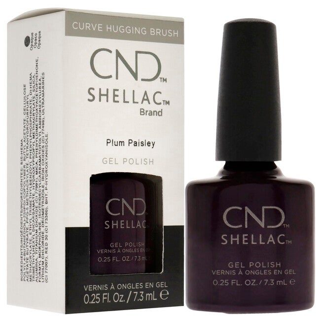 Shellac Nail Color - Plum Paisley by CND for Women - 0.25 oz Nail Polish, , alternate image number 7