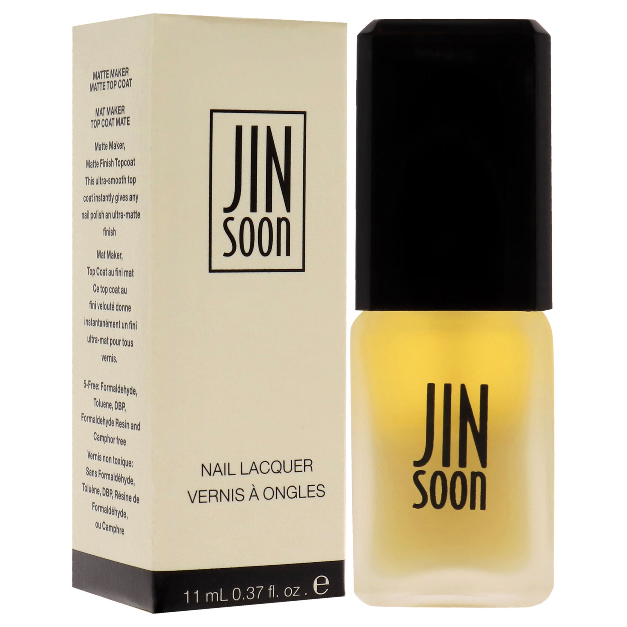 Nail Lacquer - Matte Top Coat by JINsoon for Women - 0.37 oz Nail Polish, See Description, alternate image number 2