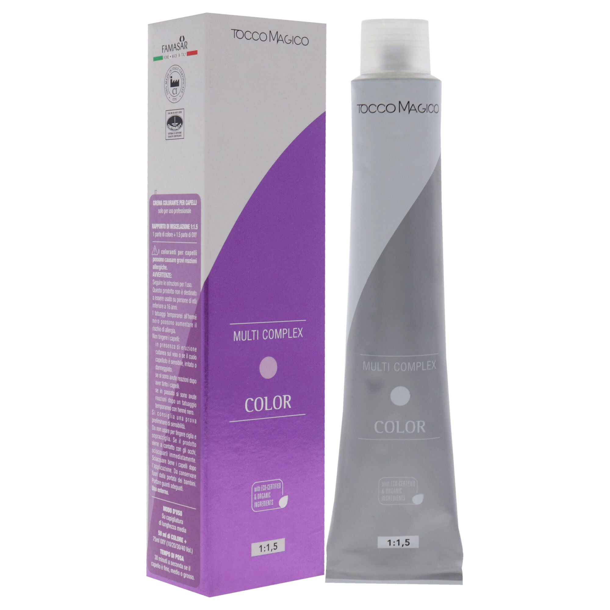 Multi Complex Permanet Hair Color - 5.46 Light Copper Chestnut by Tocco Magico for Unisex - 3.38 oz, See Description, alternate image number 1