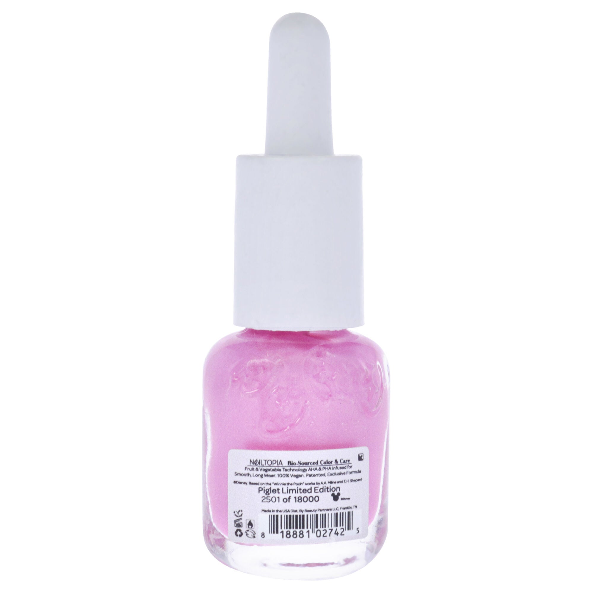 Bio-Sourced Chip Free Nail Lacquer Disney Collection Piglet - Pink Metallic by Nailtopia for Women - 0.169 oz Nail Polish, See Description, alternate image number 2