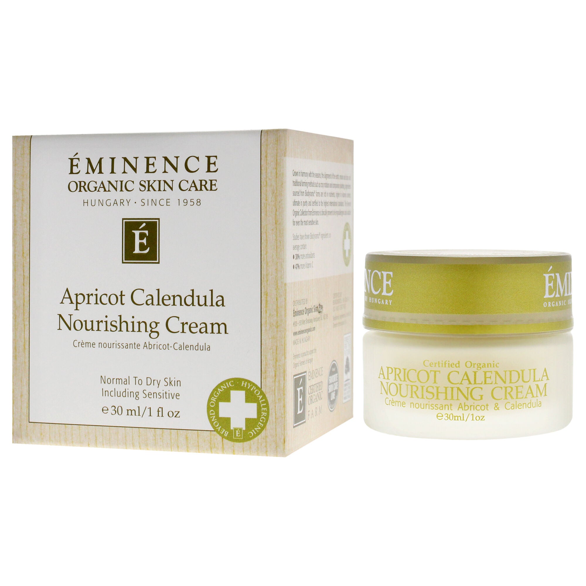 Apricot Calendula Nourishing Cream by Eminence for Unisex - 1 oz Cream, See Description, alternate image number 3