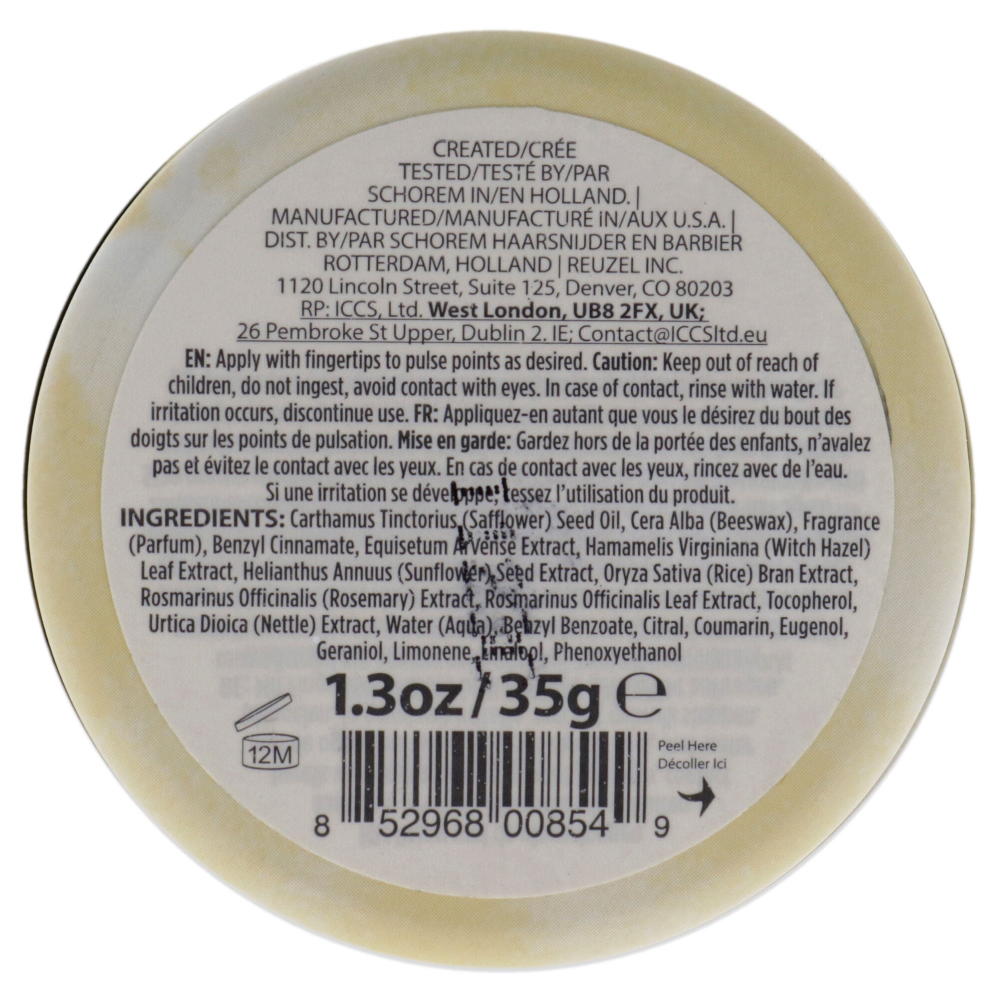 Solid Cologne Wood and Spice by Reuzel for Men - 1.3 oz After Shave Balm, , alternate image number 3