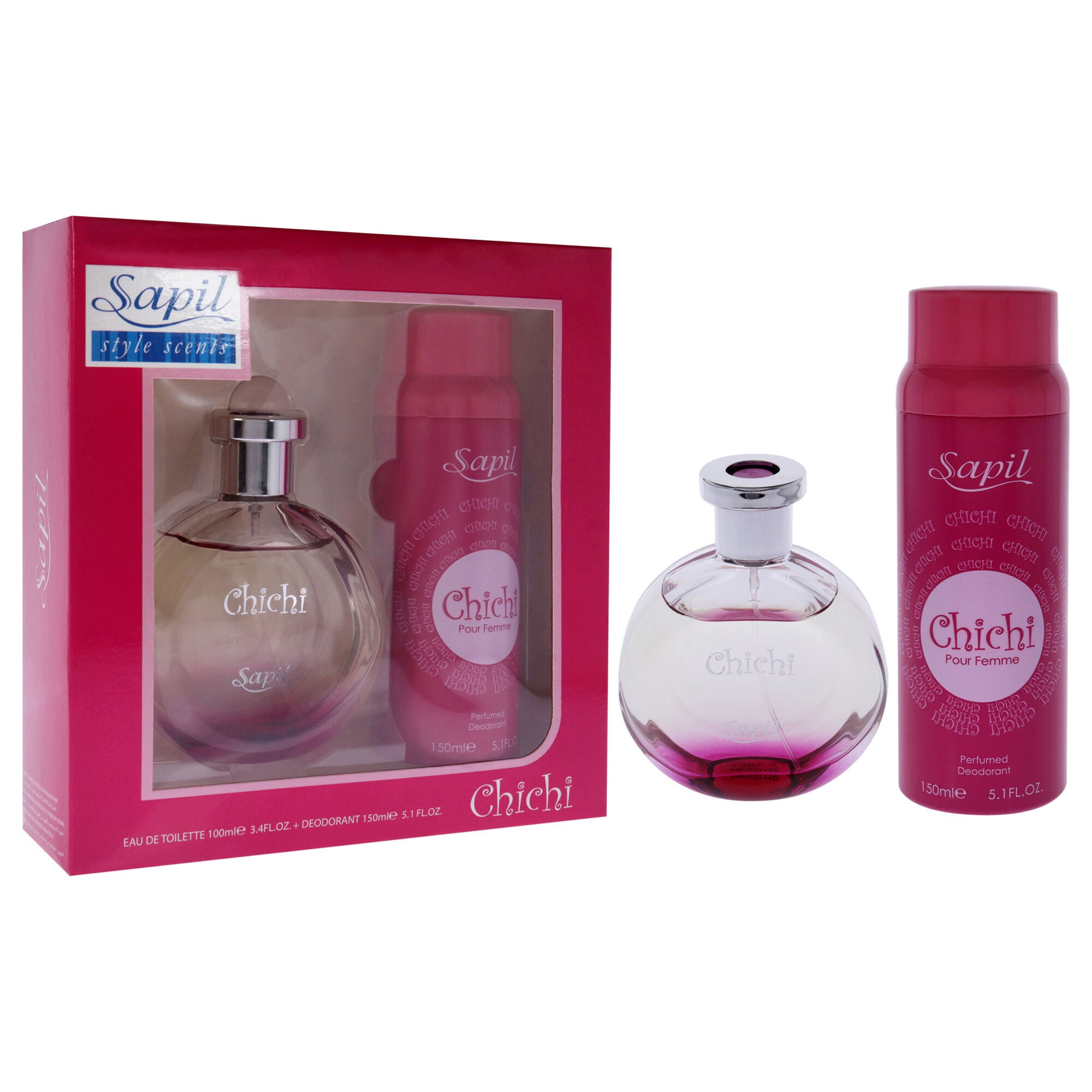 Chichi by Sapil for Women - 2 Pc Gift Set 3.4 oz EDT Spray, 5.1oz Deodorant Spray, See Description, alternate image number 2