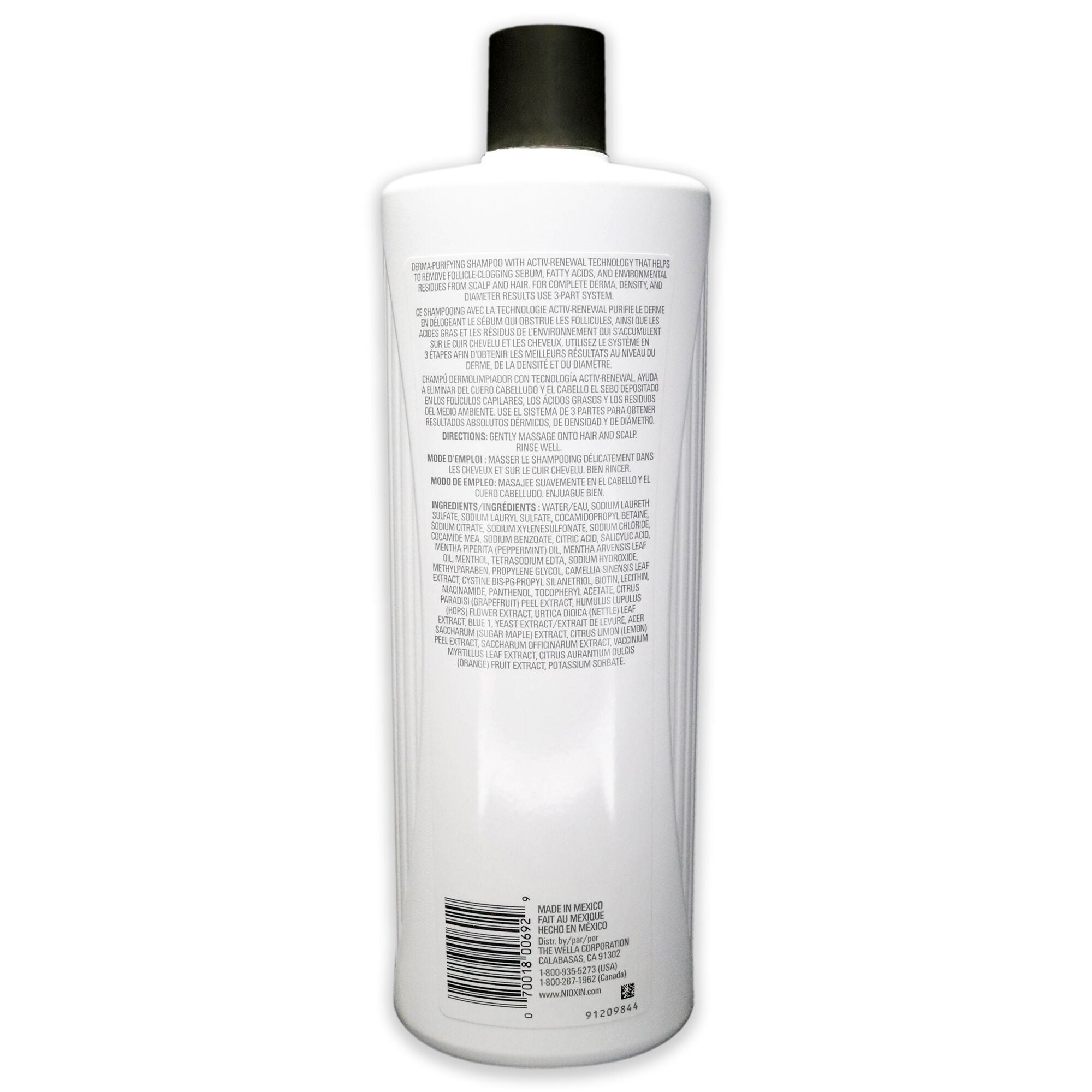 System 1 Cleanser Shampoo by Nioxin for Unisex - 33.8 oz Shampoo, , alternate image number 3