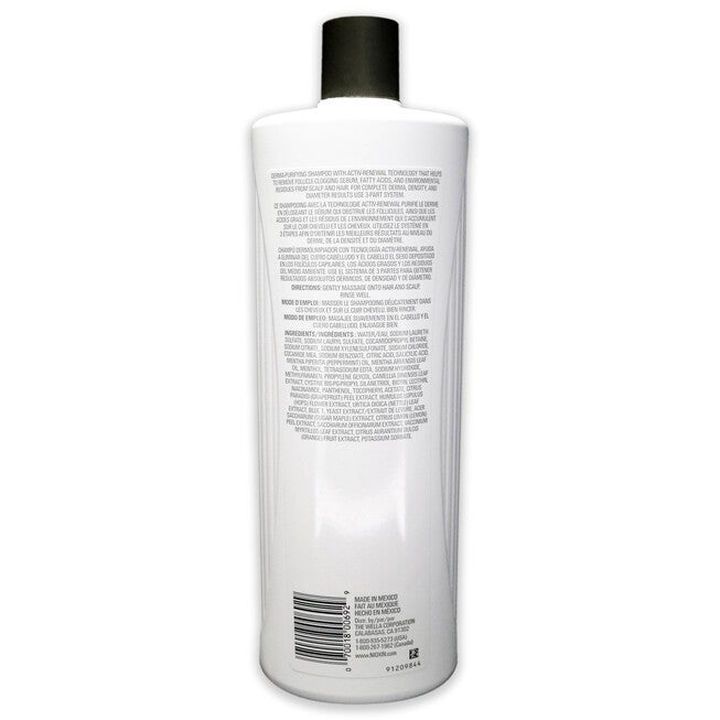 System 1 Cleanser Shampoo by Nioxin for Unisex - 33.8 oz Shampoo, , alternate image number 3