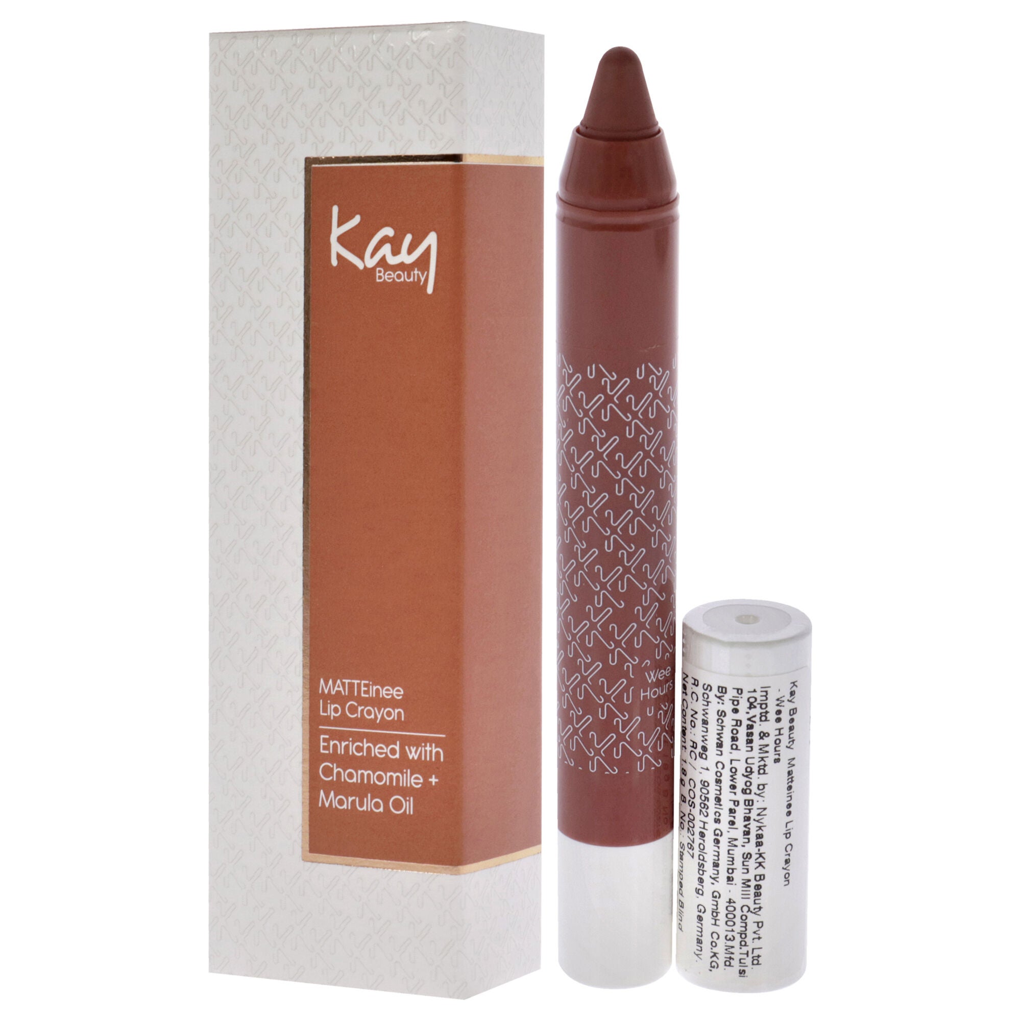 Matteinee Matte Lip Crayon Lipstick - Wee hours by Kay Beauty for Women - 0.06 oz Lipstick, , alternate image number 7