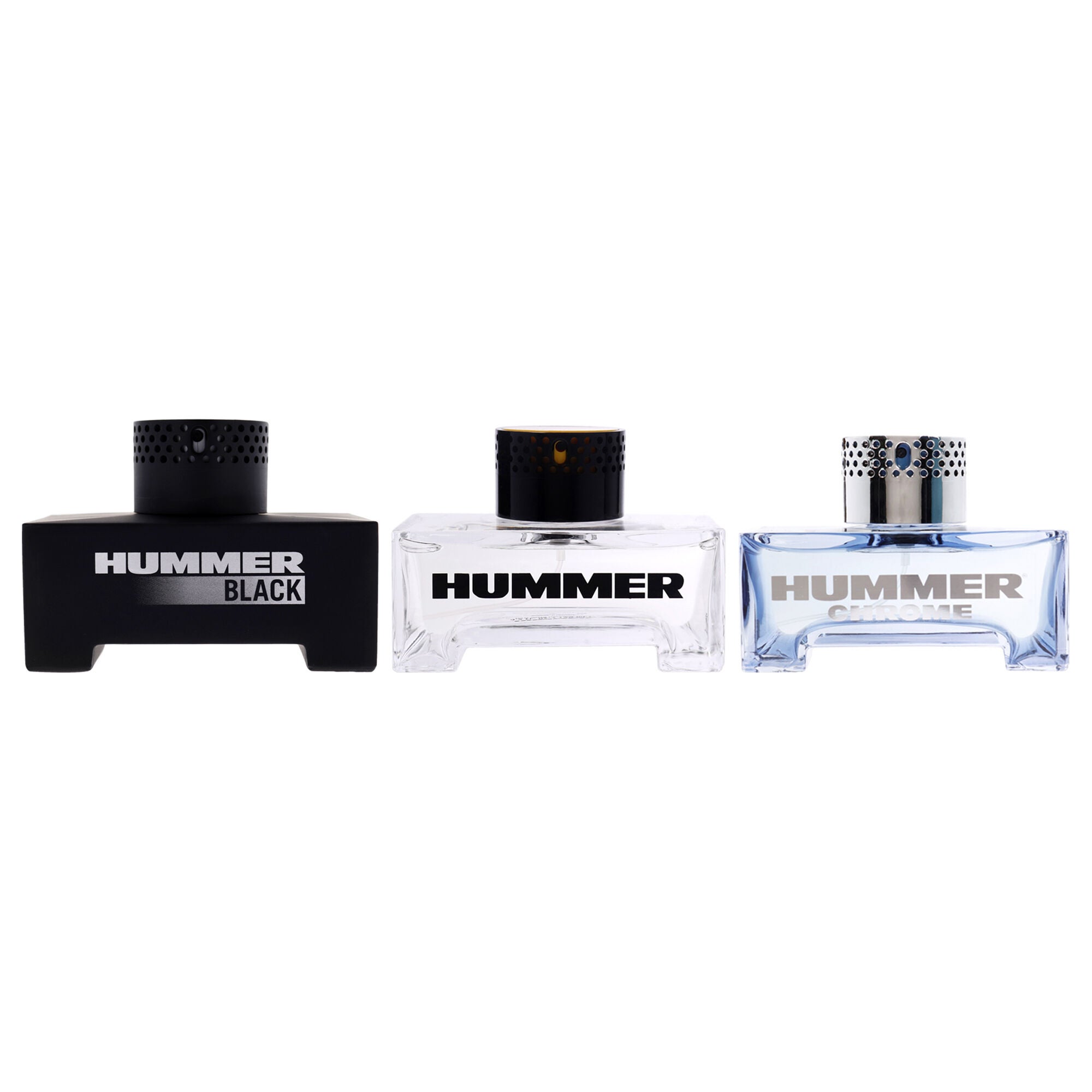 Hummer Kit by Hummer for Men - 3 Pc Kit 4.2 oz EDT Spray,4.2oz Hummer Black EDT Spray, 4.2oz Hummer Chrome EDT Spray, Clear, alternate image number 1