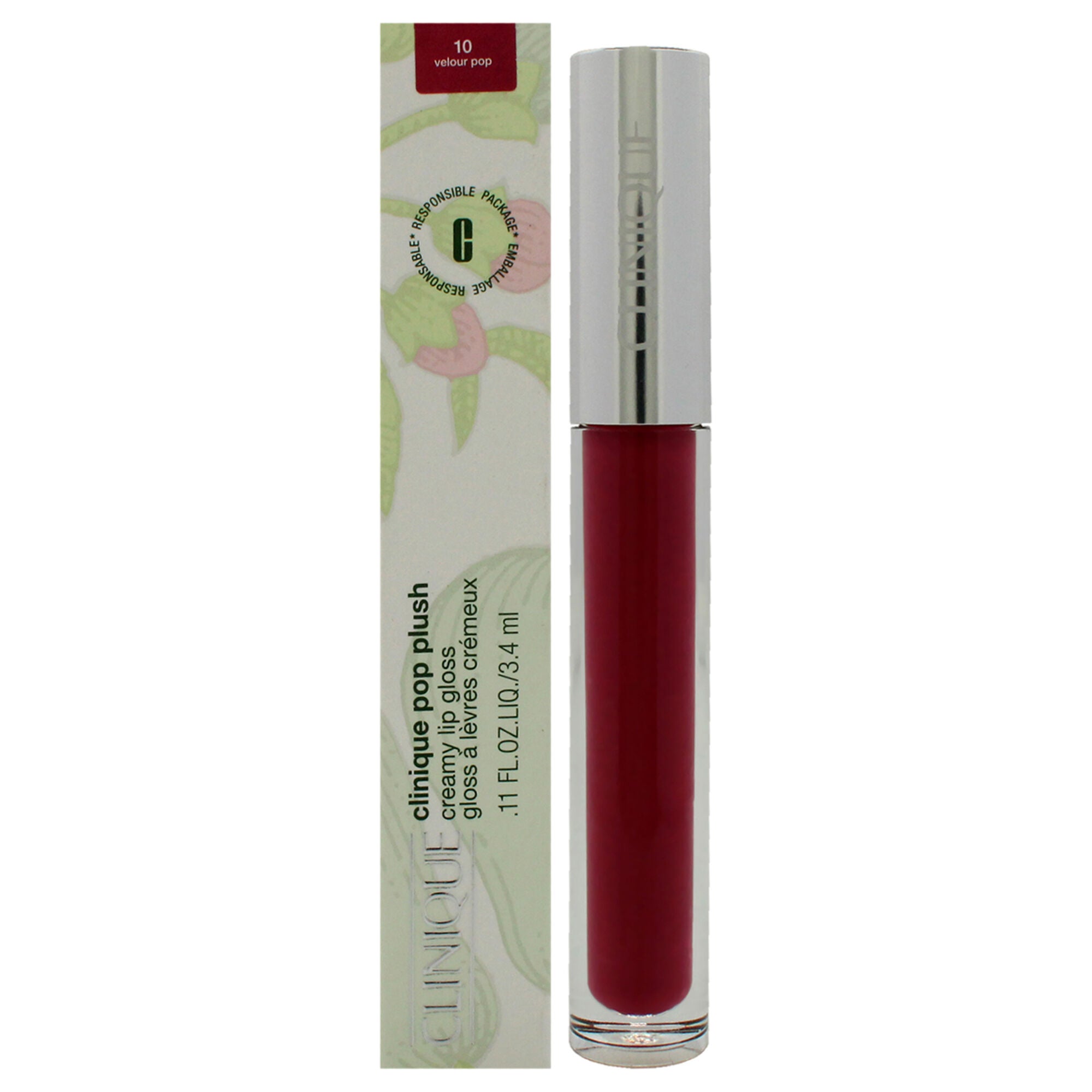 Pop Plush Creamy Lip Gloss - Velour Pop by Clinique for Women - 0.11 oz Lip Gloss, See Description, hi-res image number 0