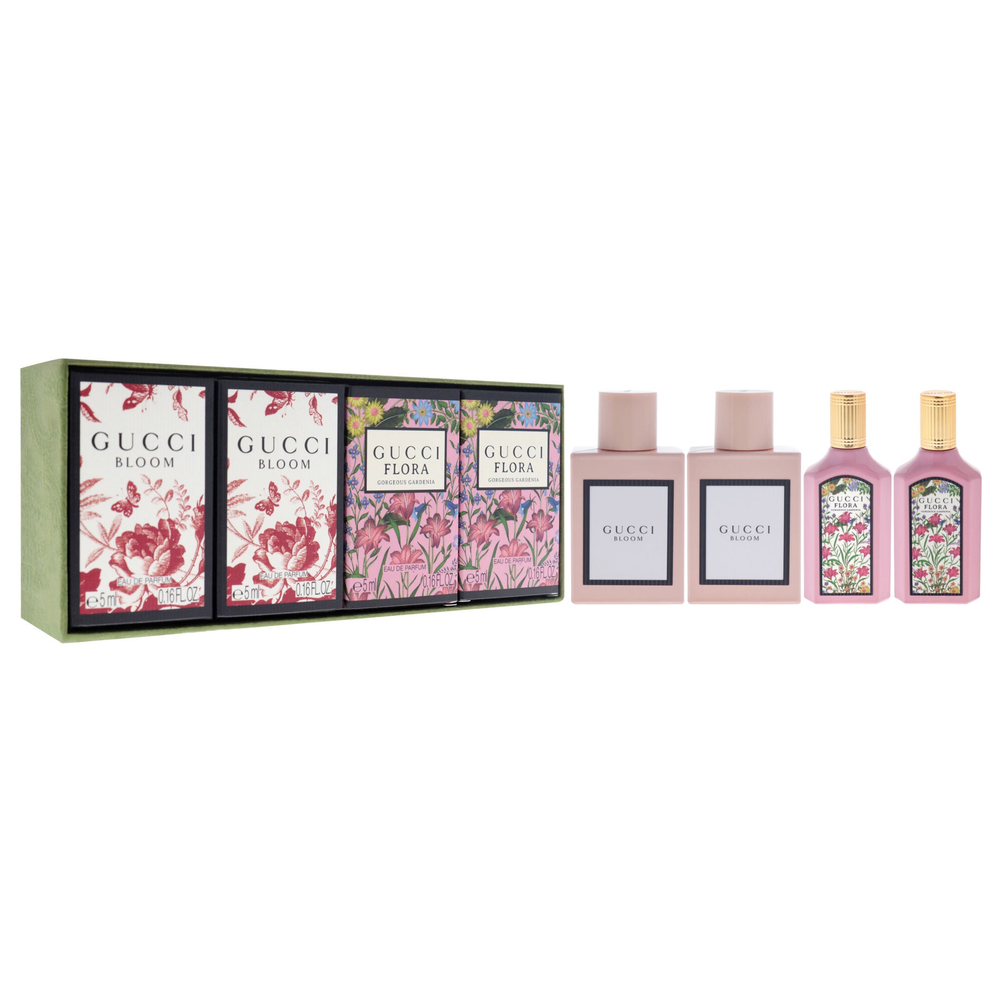 Gucci Variety by Gucci for Women - 4 Pc Mini Gift Set 2 x 0.16oz Gucci Bloom EDP Spray, 2 x 0.16oz Flora EDP Spray, See Description, alternate image number 1