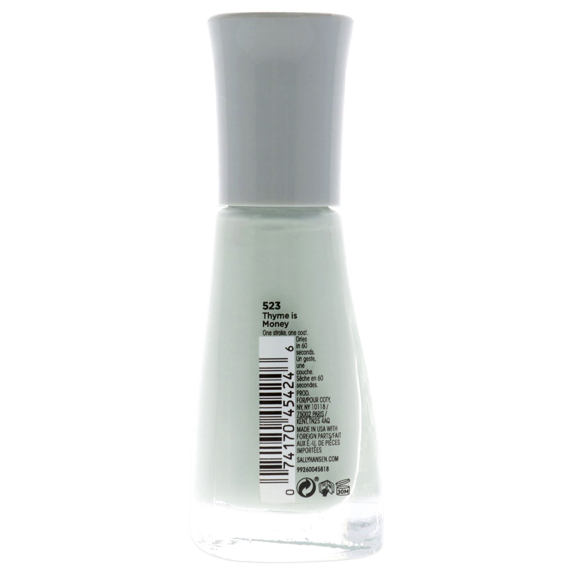 Insta-Dri Nail Color - 523 Thyme Is Money for Sally Hansen by Women - 0.31 oz Nail Polish, See Description, alternate image number 1