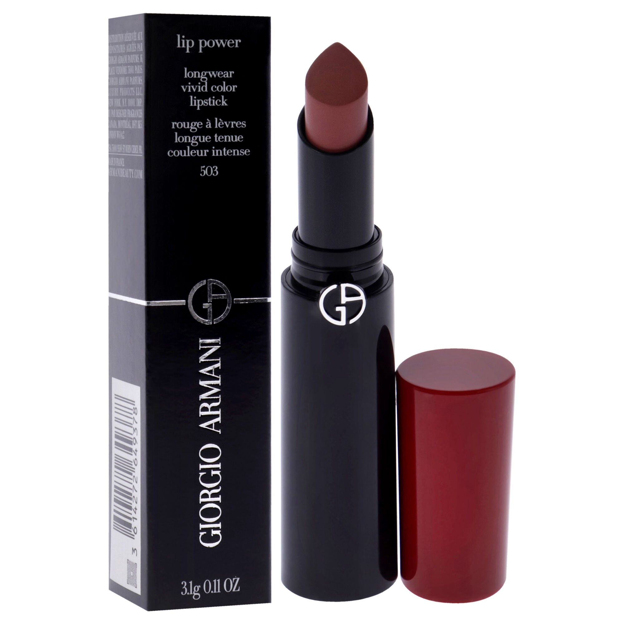 Lip Power Longwear Vivid Color Lipstick - 503 Eccentrico by Giorgio Armani for Women - 0.11 oz Lipstick, See Description, alternate image number 2