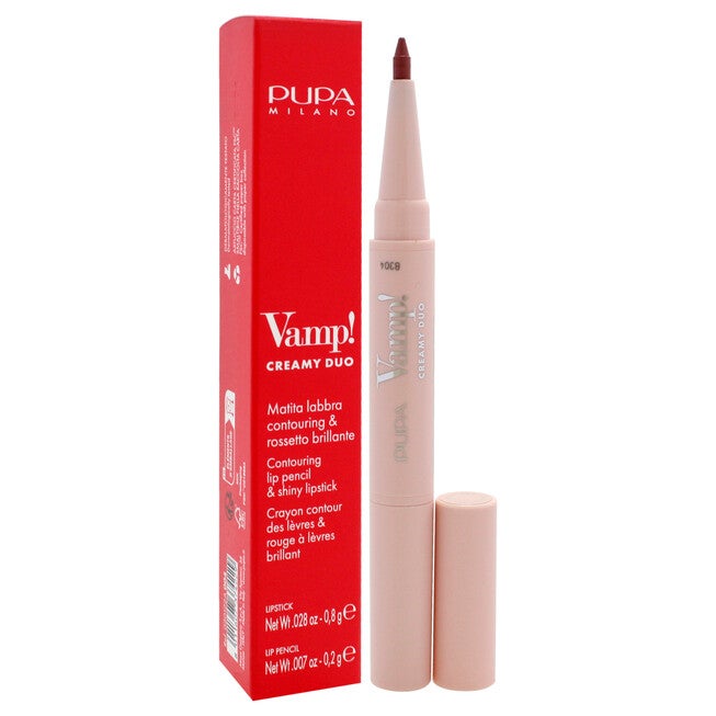 Vamp! Creamy Duo Contouring Lip Pencil and Shiny Lipstick - 004 Light Rose by Pupa Milano for Women - 0.035 oz Makeup, See Description, alternate image number 1