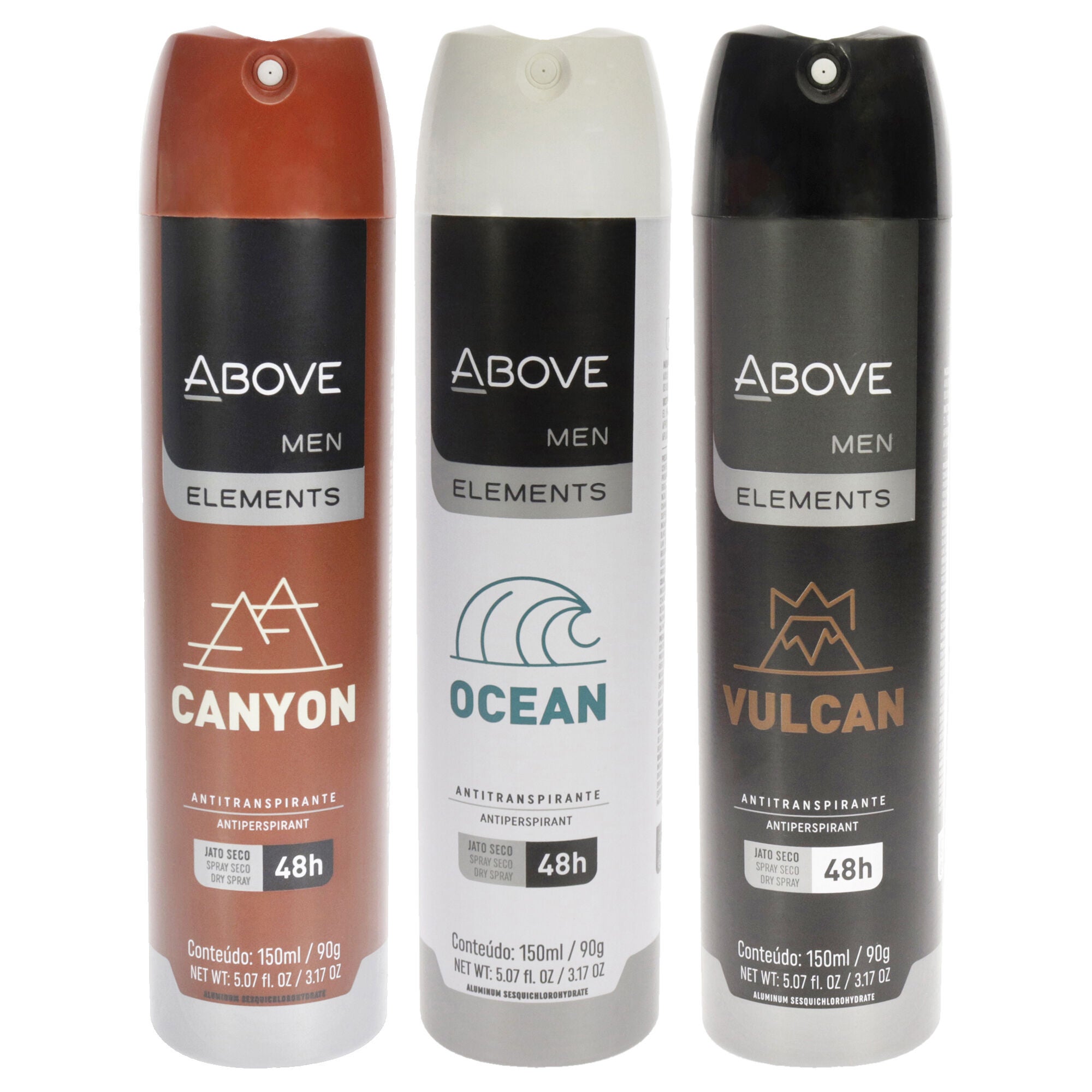 48 Hours Element Antiperspirant Deodorant - Canyon by Above for Men - 3.17 oz Deodorant Spray - Pack of 3, See Description, hi-res image number 0