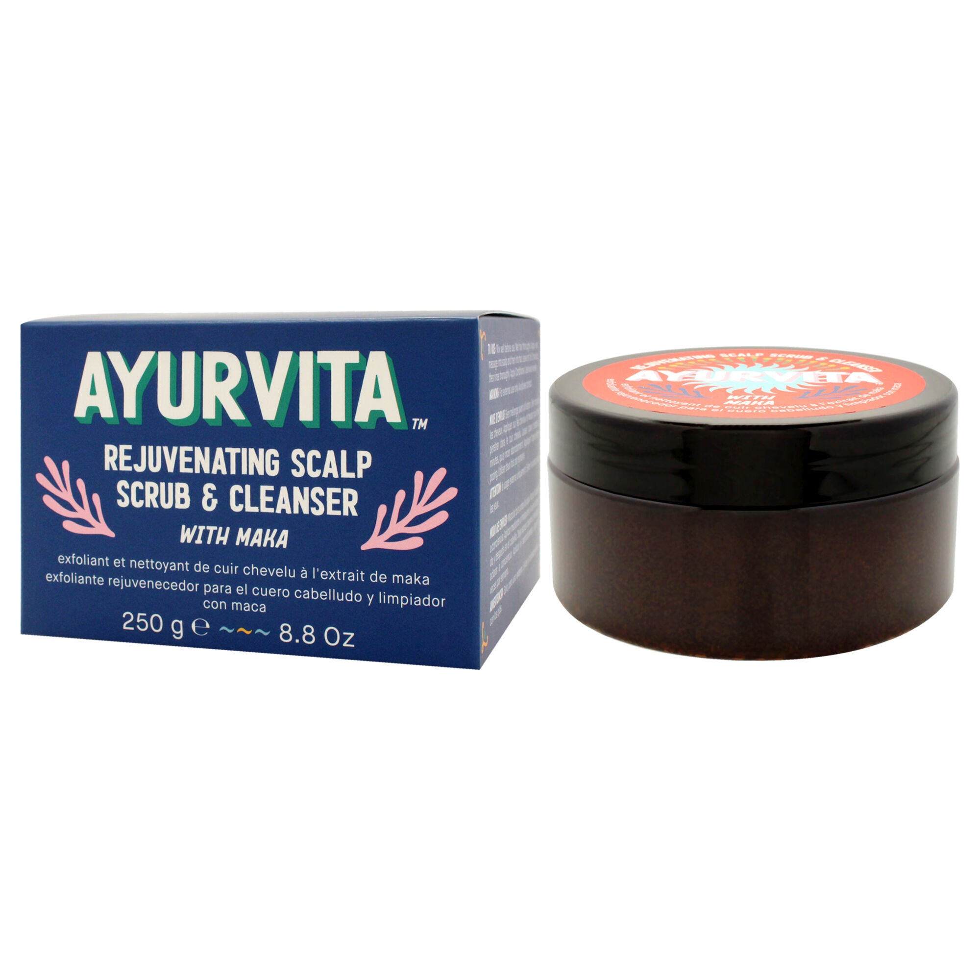 Maka Rejuvenating Scalp Scrub and Cleanser by AyurVita for Unisex 6.7 oz Cleanser, See Description, alternate image number 2