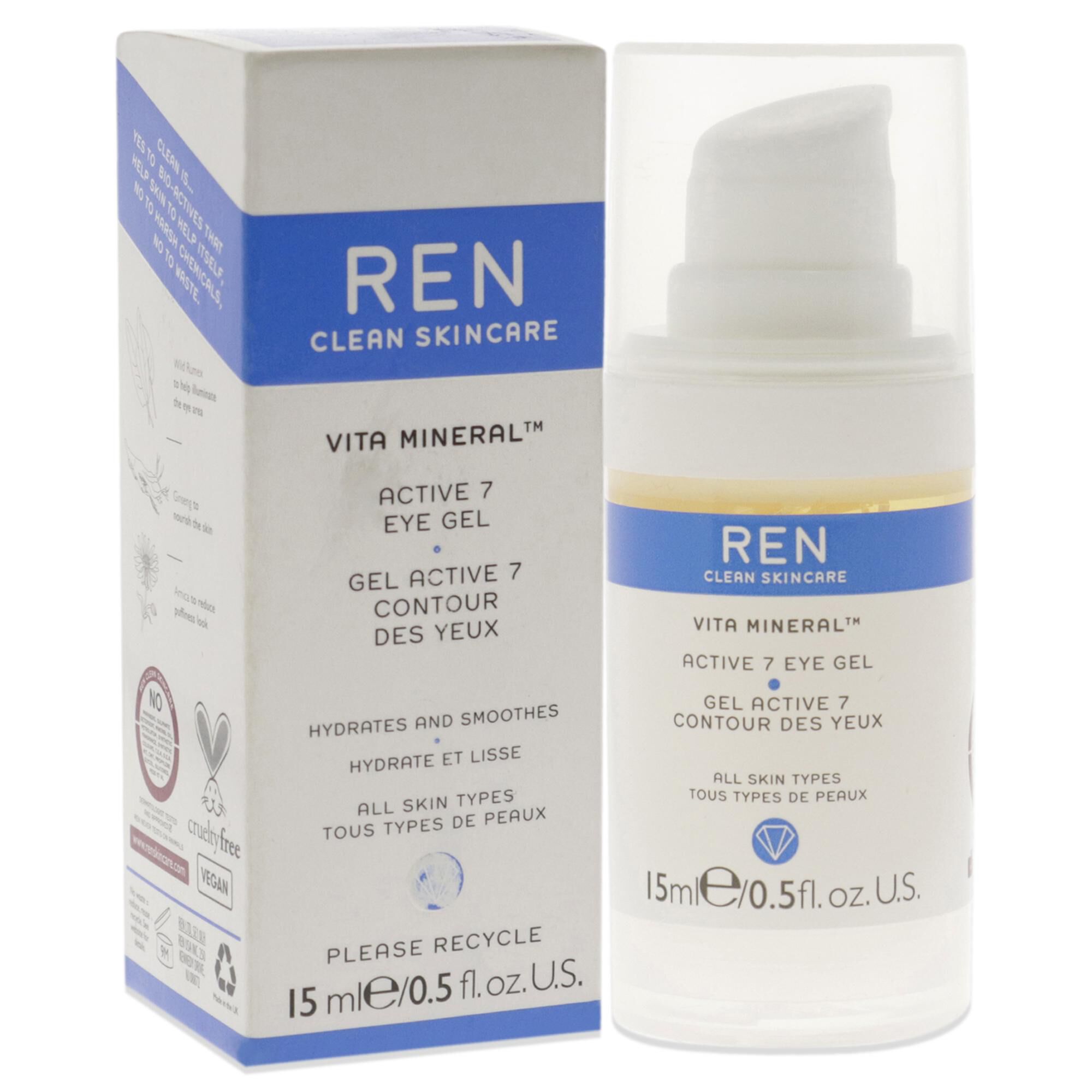 Vita Mineral Active 7 Eye Gel by REN for Unisex - 0.5 oz Eye Gel, See Description, alternate image number 2