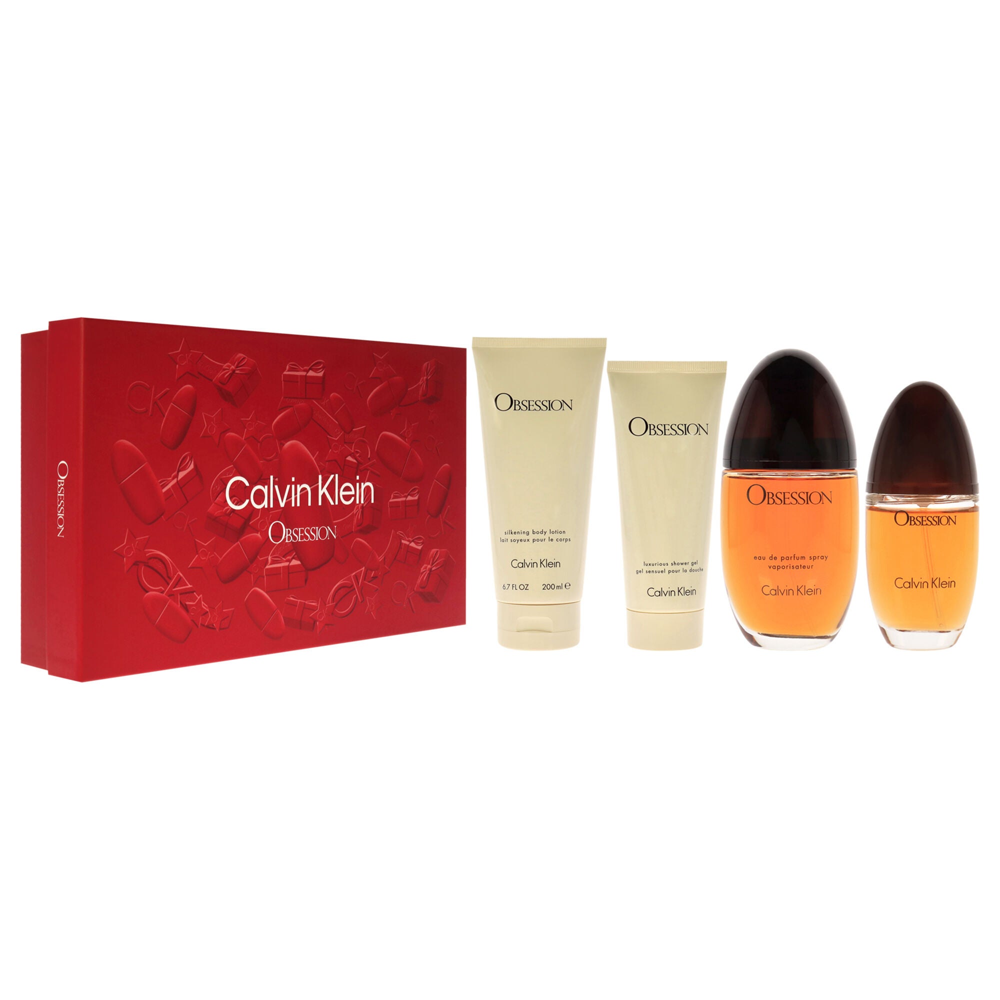 Obsession by Calvin Klein for Women - 4 Pc Gift Set 3.3oz EDP Spray, 0.5oz EDP Spray, 3.4oz Shower Gel, 6.7oz Body Lotion, , alternate image number 7